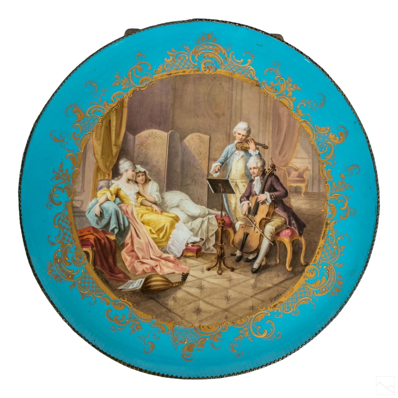 Sevres Style French Porcelain Antique Wall Charger (1 of 6)