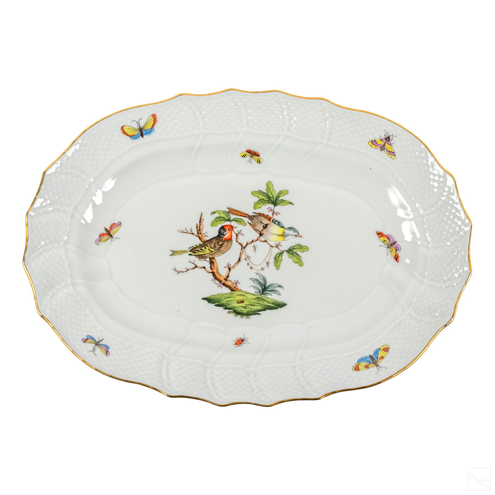 Herend Oval Rothschild Bird Serving Platter #1103 (1 of 5)