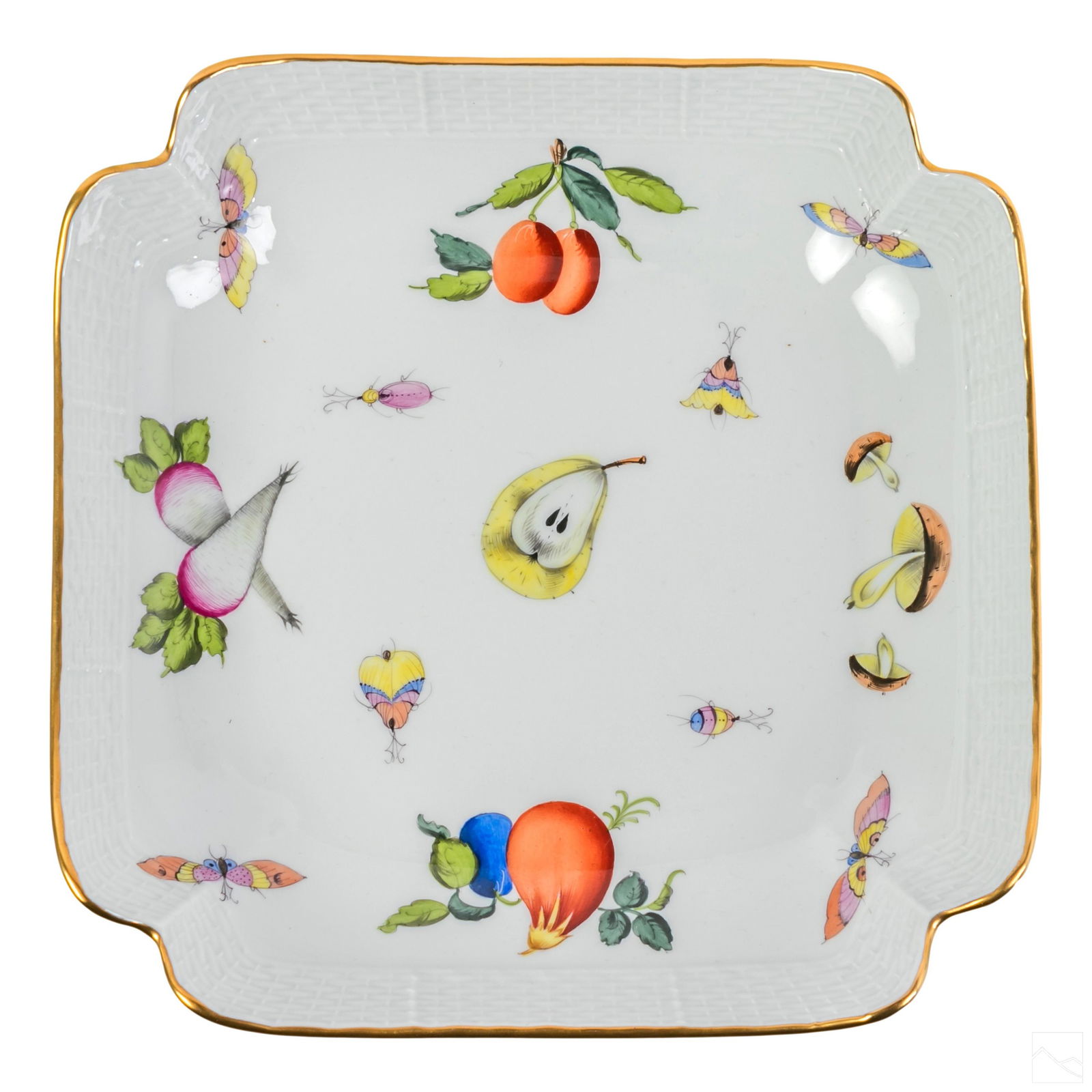 Herend Hungarian Porcelain Square Fruit Bowl #181 (1 of 4)