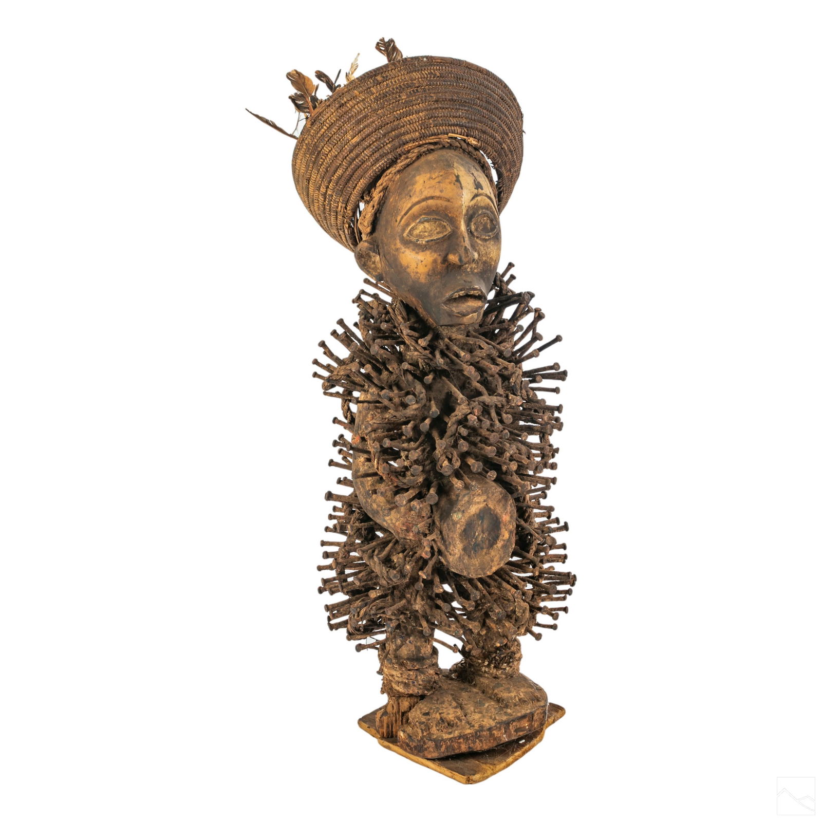 African Tribal Nkondi Nail & Wood Fetish Sculpture (1 of 5)