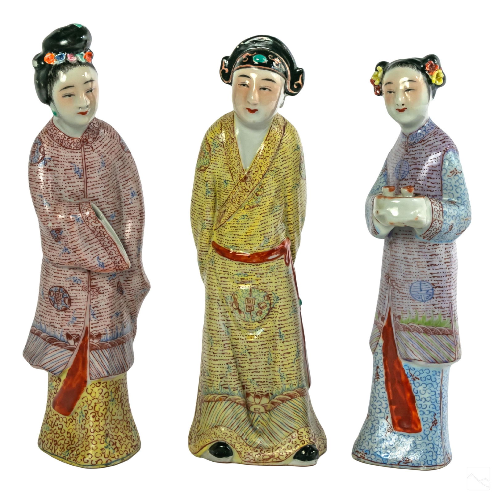 Chinese Export Porcelain Figurine Sculptures Group (1 of 5)