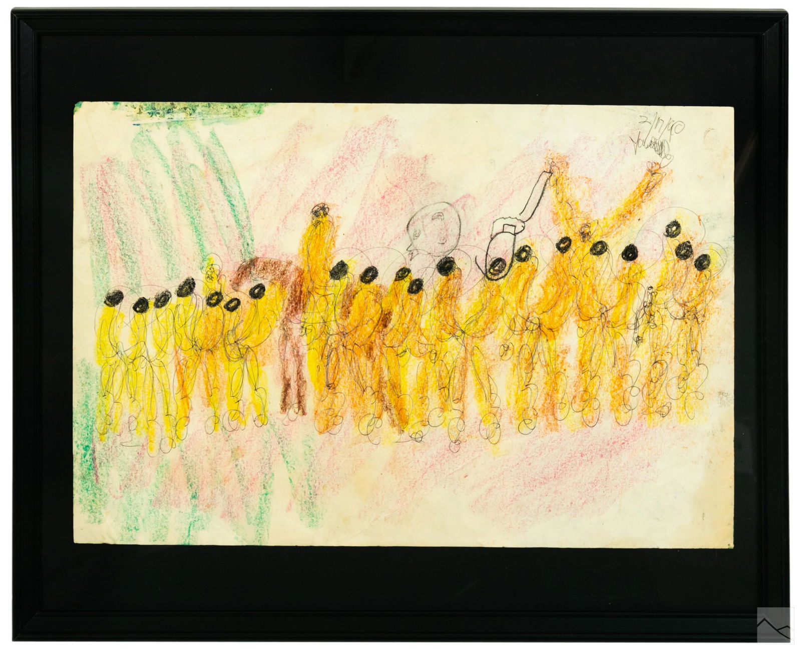 Purvis Young 1943-2010 Outsider Found Art Drawing (1 of 5)