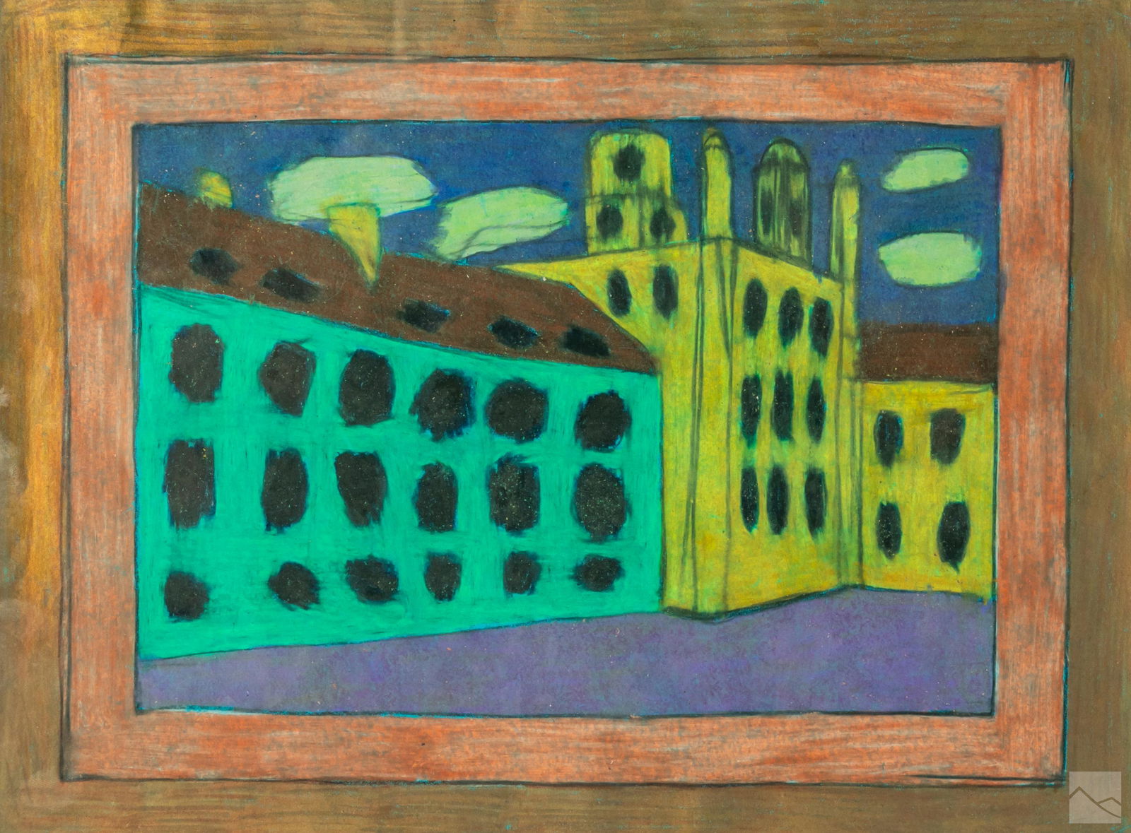 Michael LeVell (b1964) Naive Architectural Drawing (1 of 4)