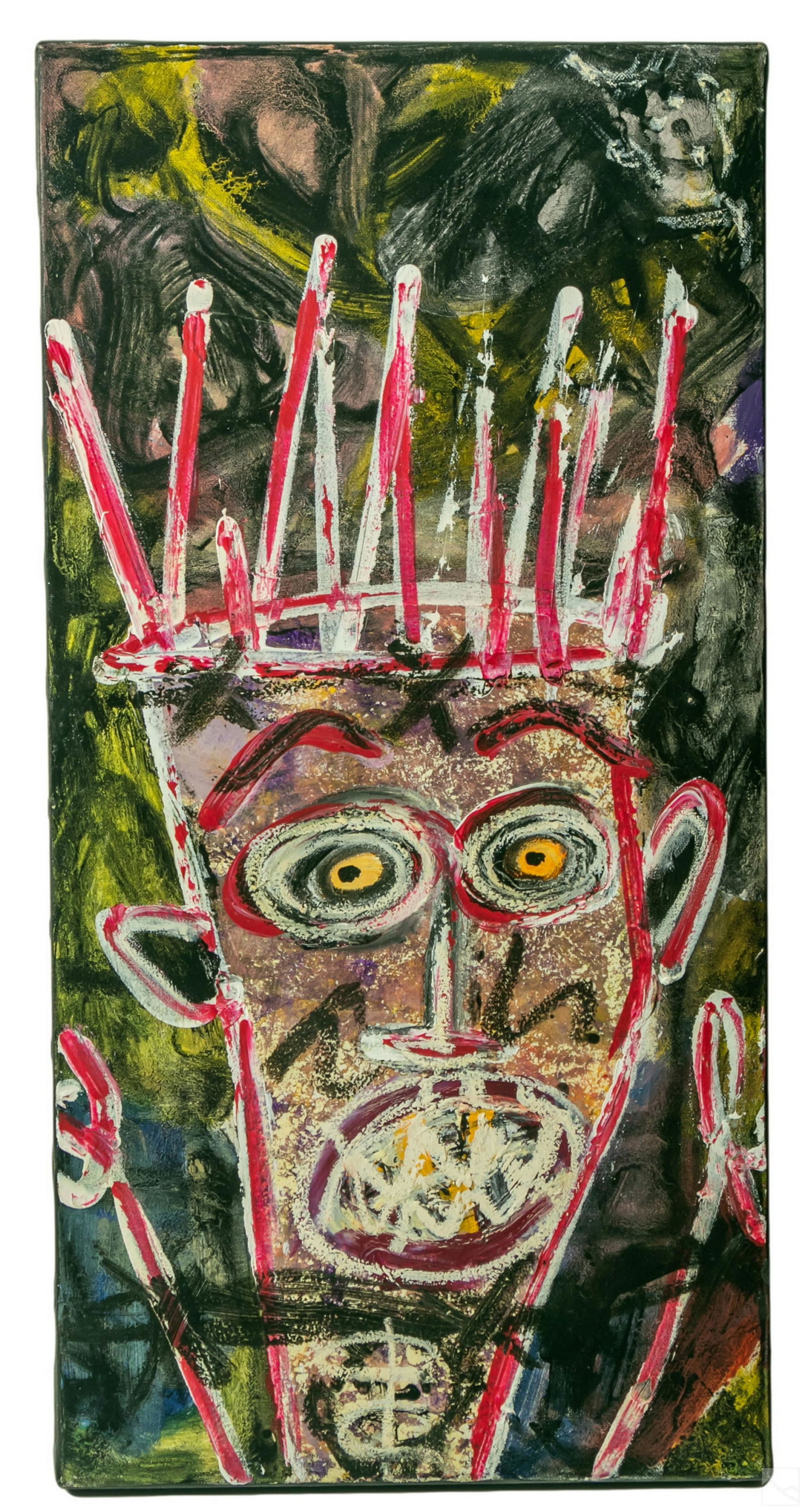 Menno Krant (b1950) Abstract Outsider Art Painting (1 of 4)