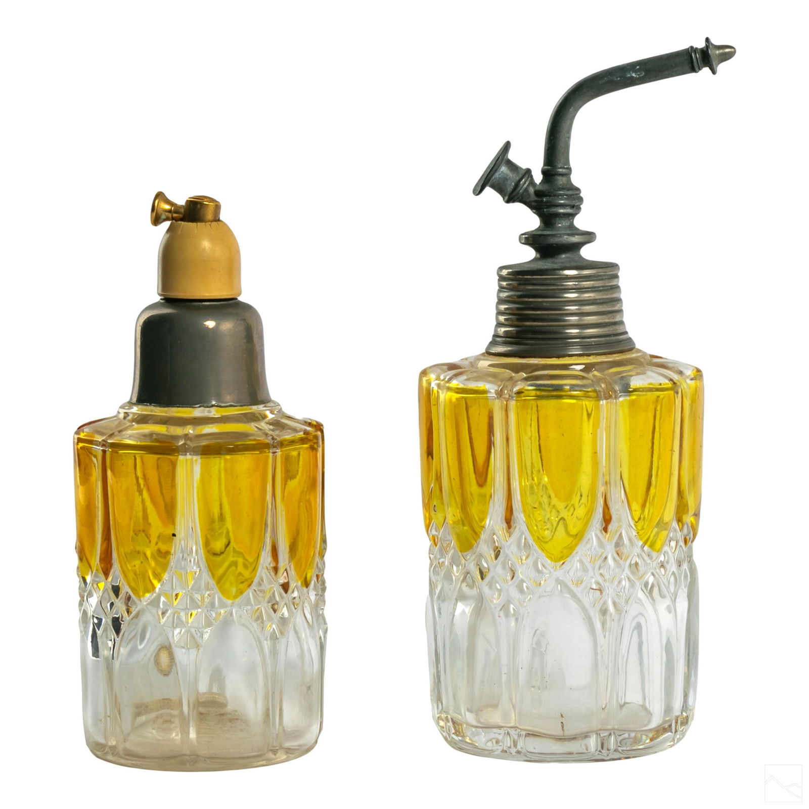 Val Saint Lambert Crystal Vanity Perfume Bottles (1 of 4)