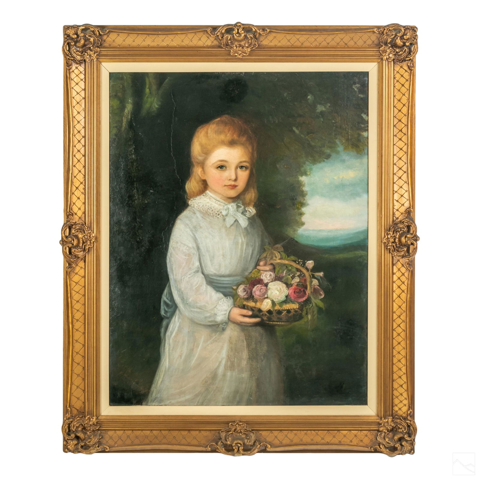 G.W. Baldry (1835-1929) Portrait of Girl Painting (1 of 4)