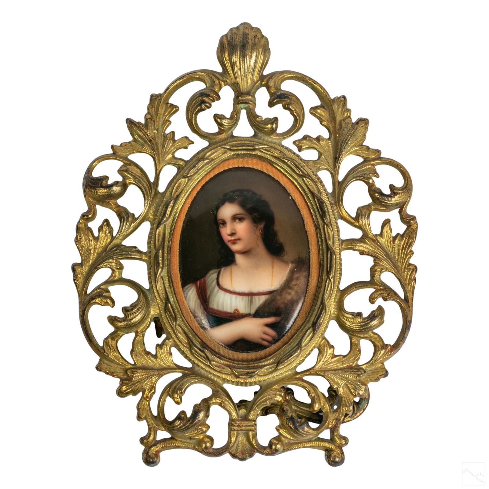19C. Continental Porcelain Figural Portrait Plaque (1 of 5)