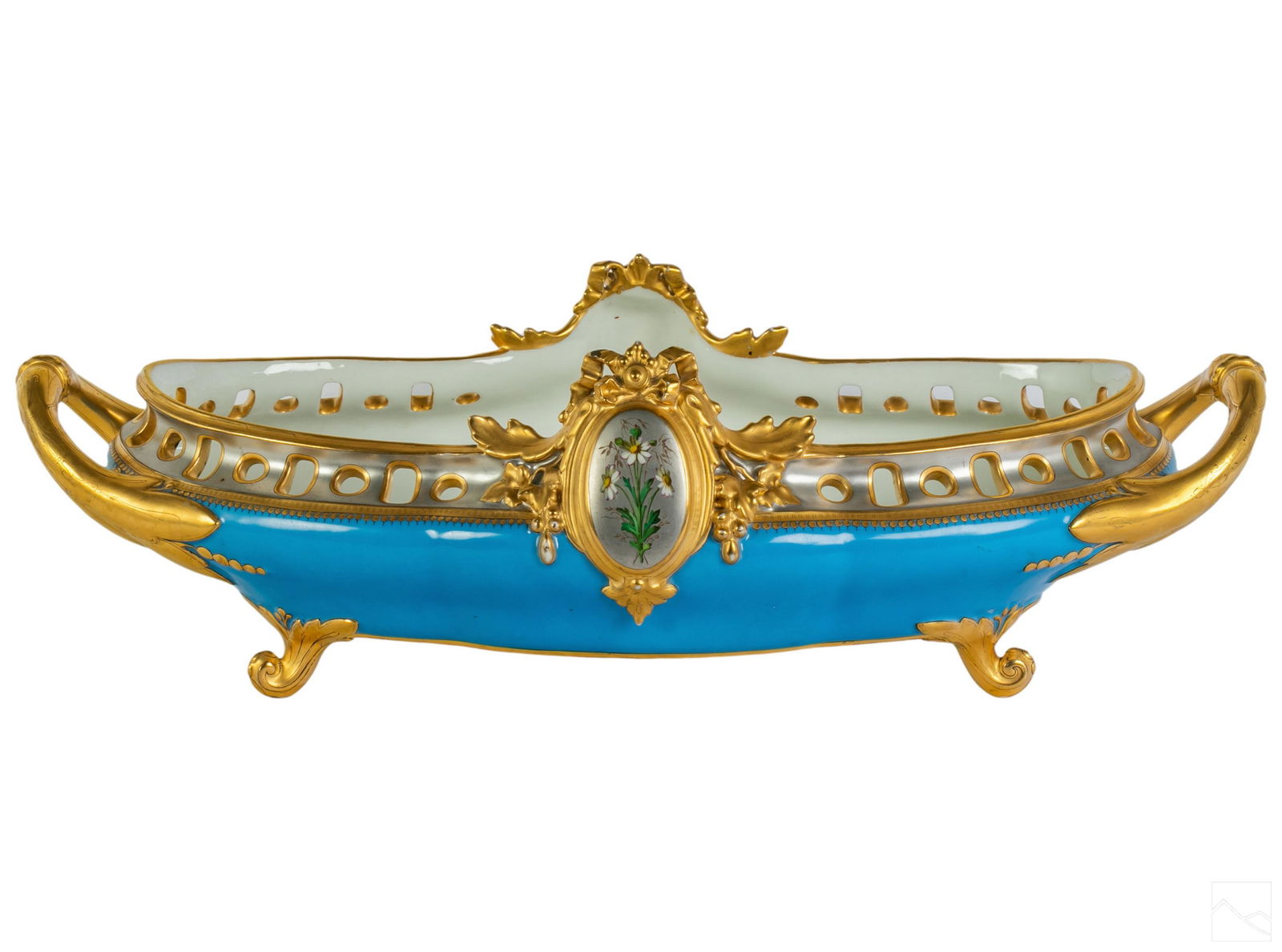 Henri Ardant French Porcelain Celeste Console Bowl (1 of 7)