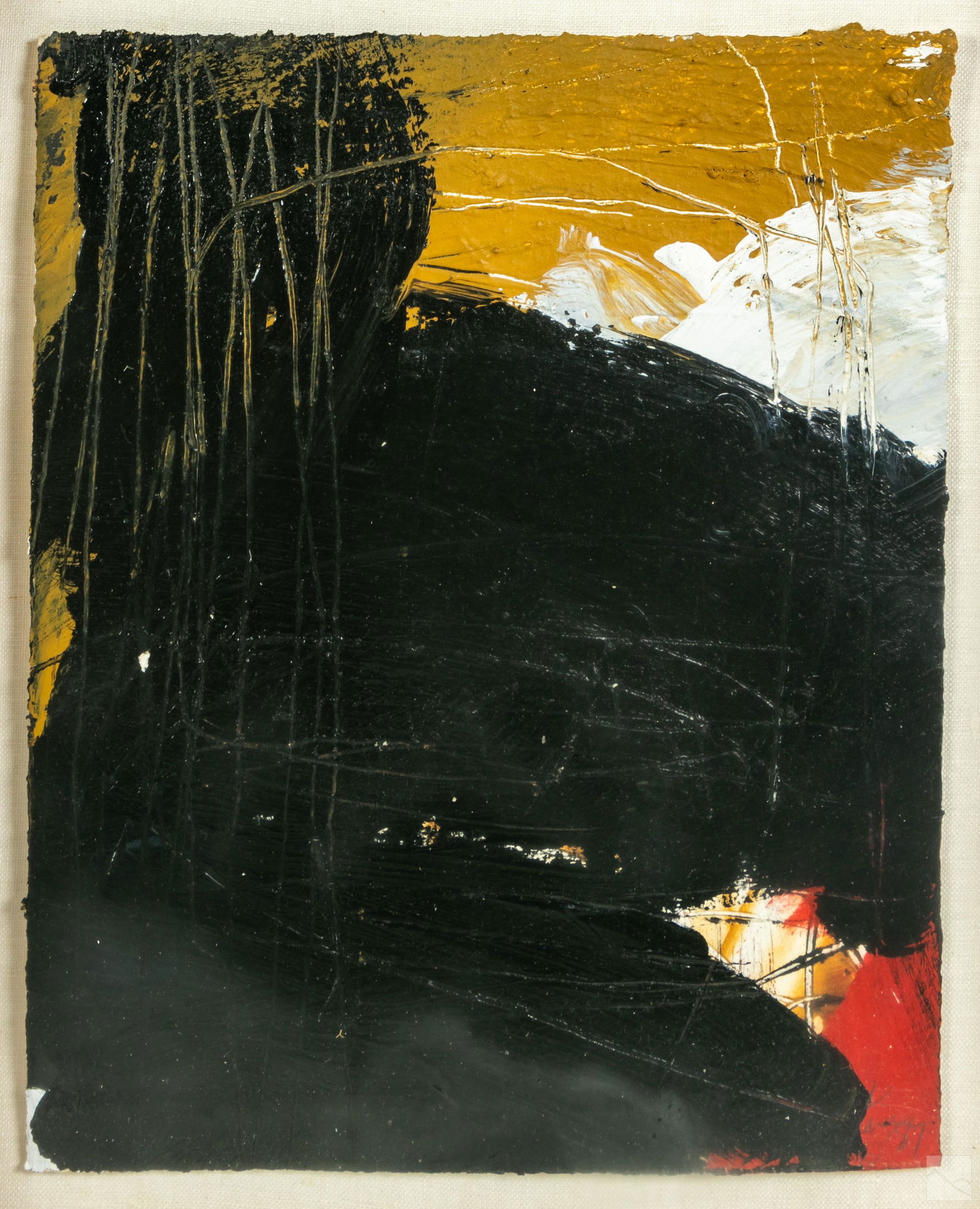 Tina Fuentes b.1949 Modern Abstract Sand Painting (1 of 6)