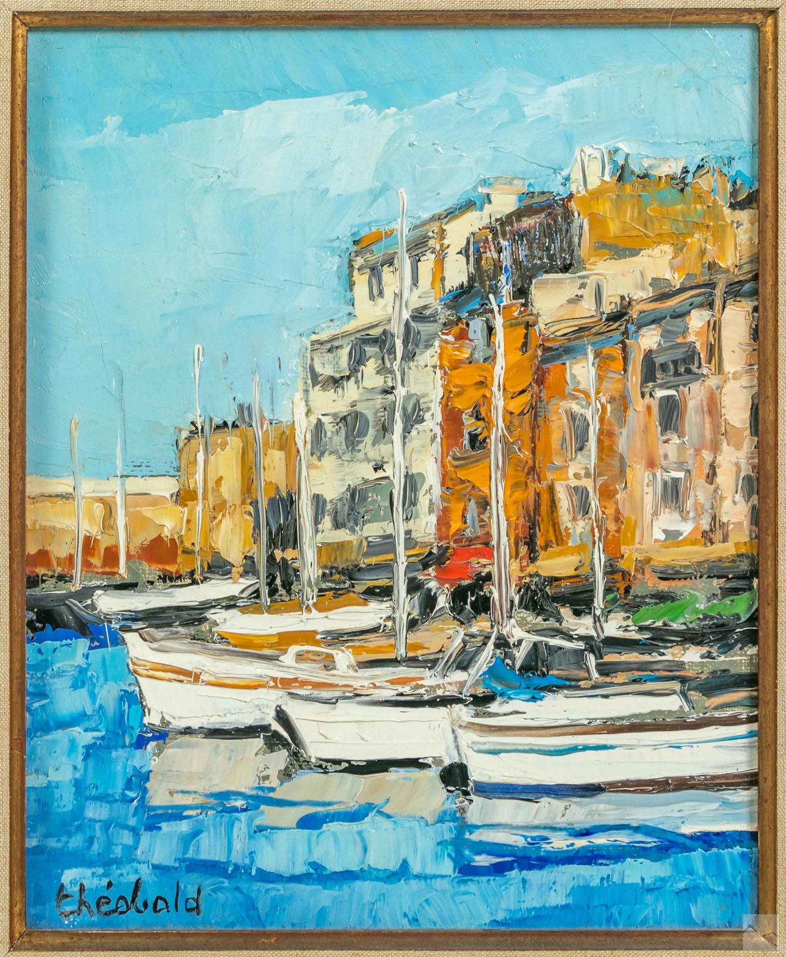 Renee Theobald 1926-2014 French Seascape Painting (1 of 5)