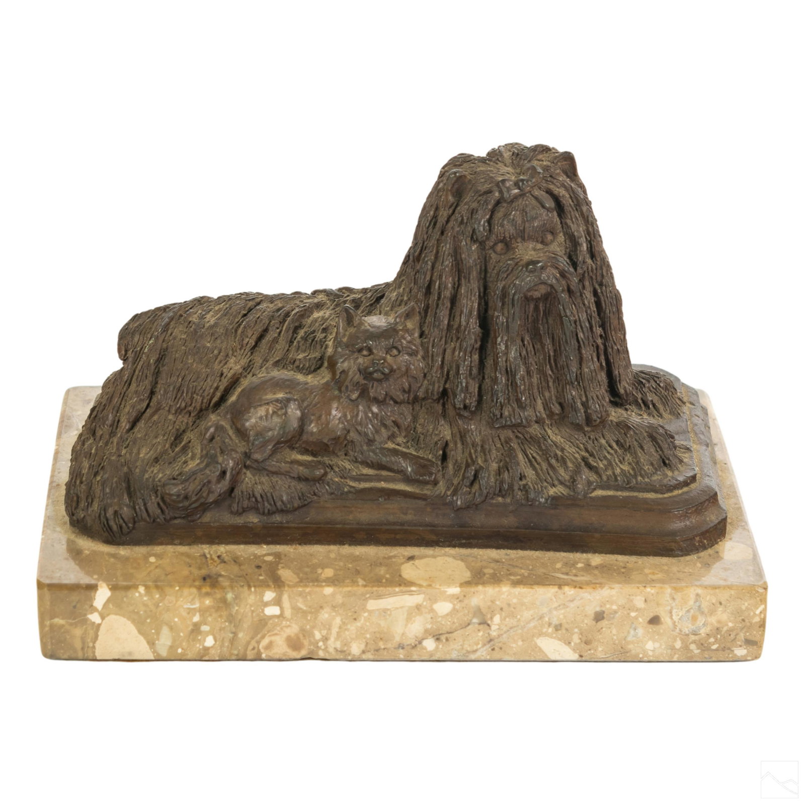 Christine Baldwin Bronze Yorkie Terriers Sculpture (1 of 5)