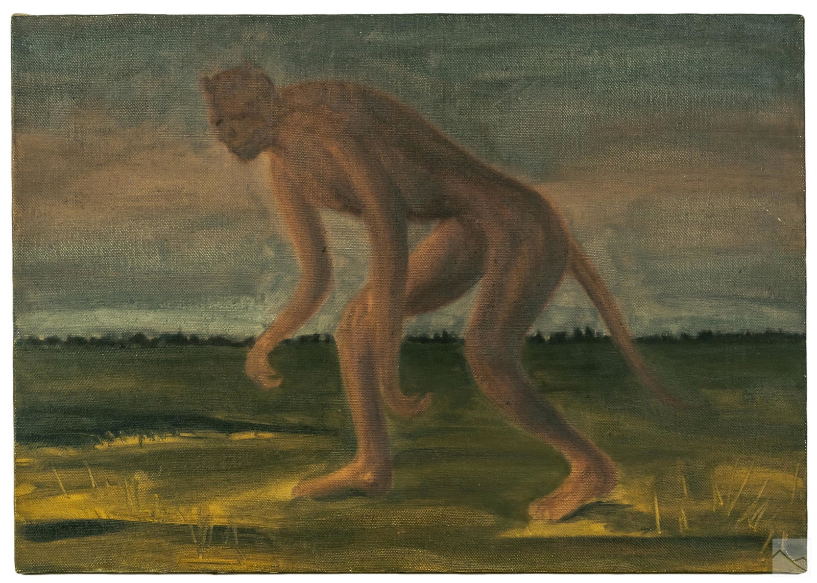 John Mendelsohn b.1949 Modern Monkey Oil Painting (1 of 5)
