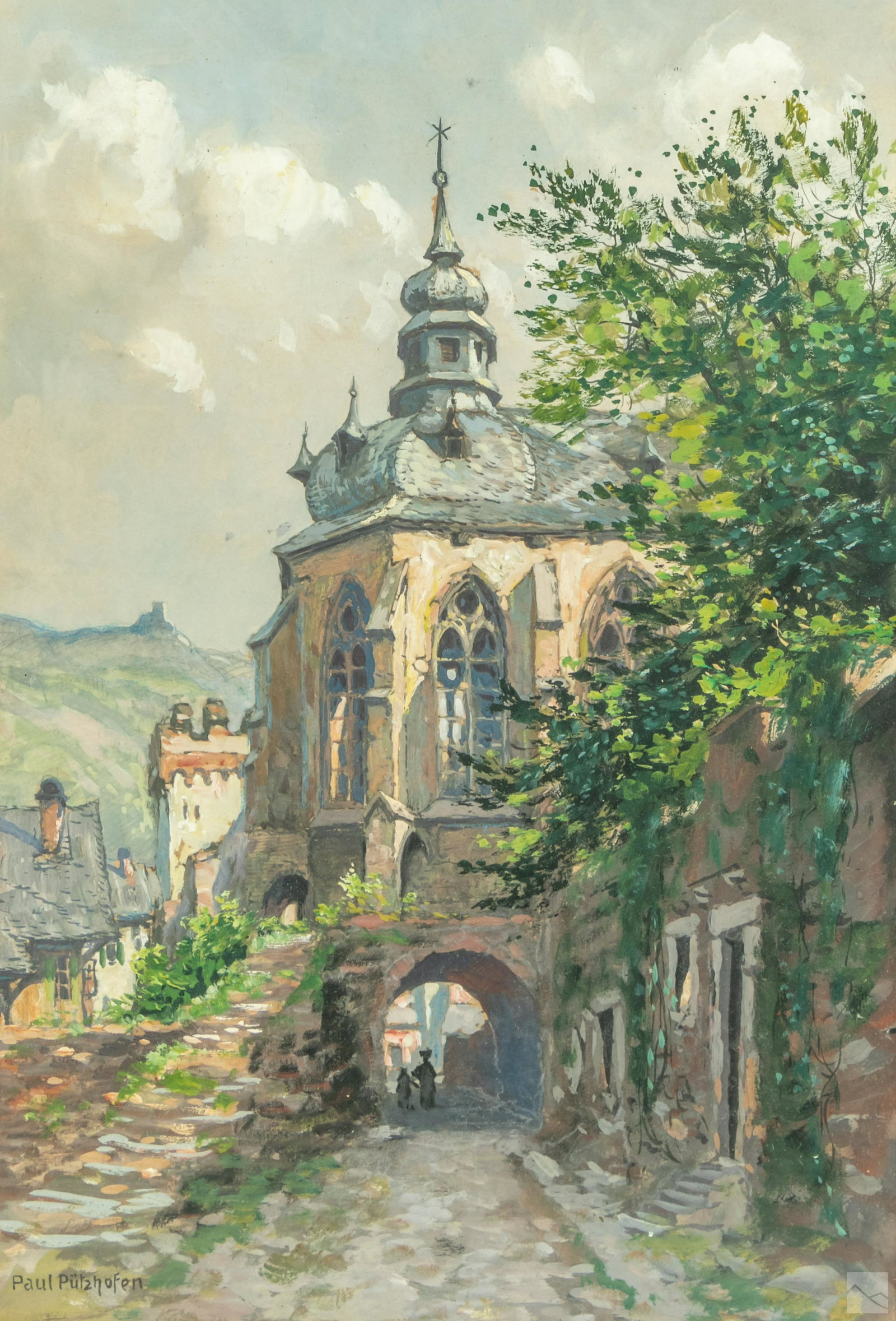 Paul P. Hambuchen (German, 1879-1939) Oil Painting (1 of 4)