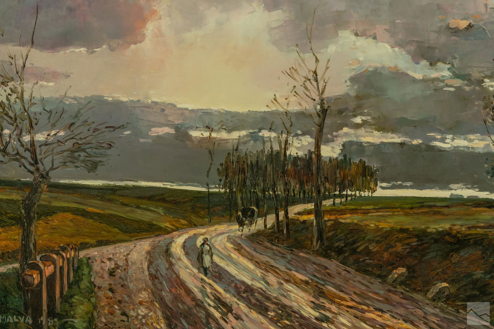 George Malva 1951-2015 Country Landscape Painting (1 of 4)