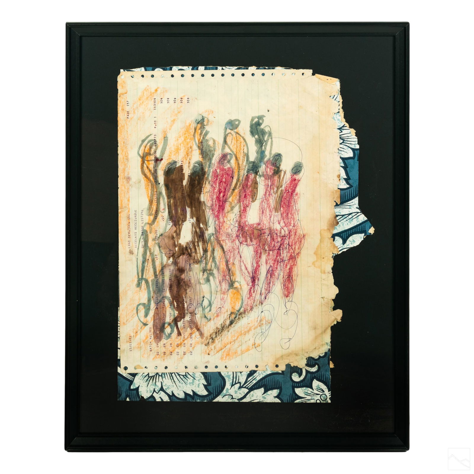 Purvis Young 1943-2010 Outsider Found Art Drawing (1 of 4)