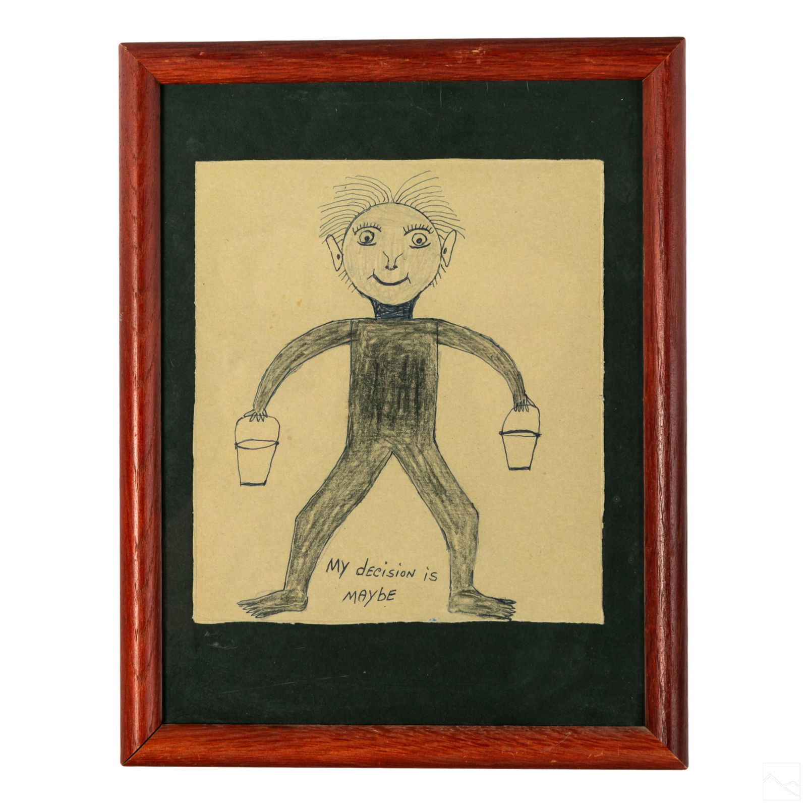 Steve Sutch (1907-1992) Outsider Folk Art Drawing (1 of 5)