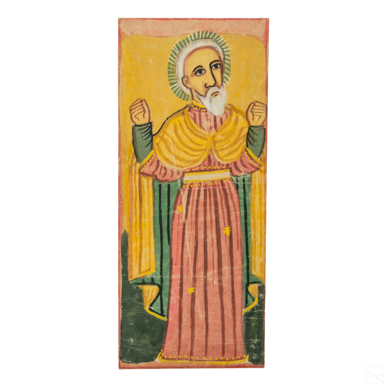 Eritrean Primitive Art Christian Saint Painting (1 of 4)