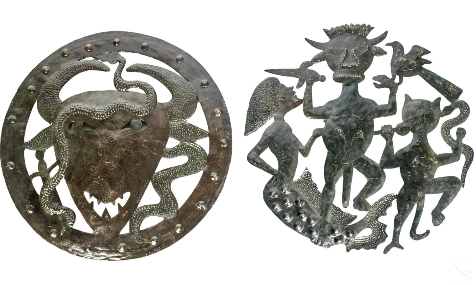 Haitian Folk Art Signed Recycled Metal Sculptures (1 of 11)