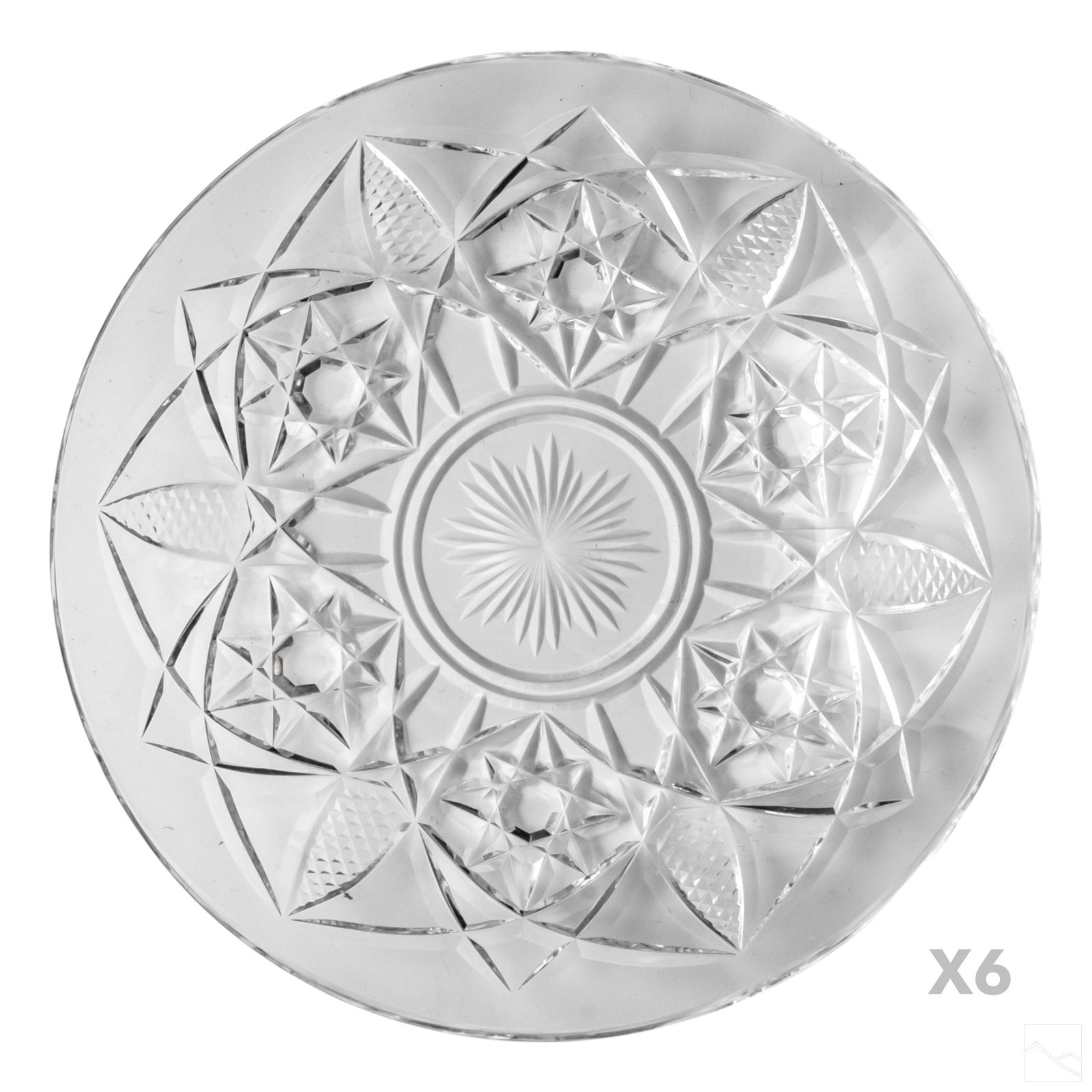 SET 6 Baccarat French Crystal Bogota Salad Plates (1 of 4)