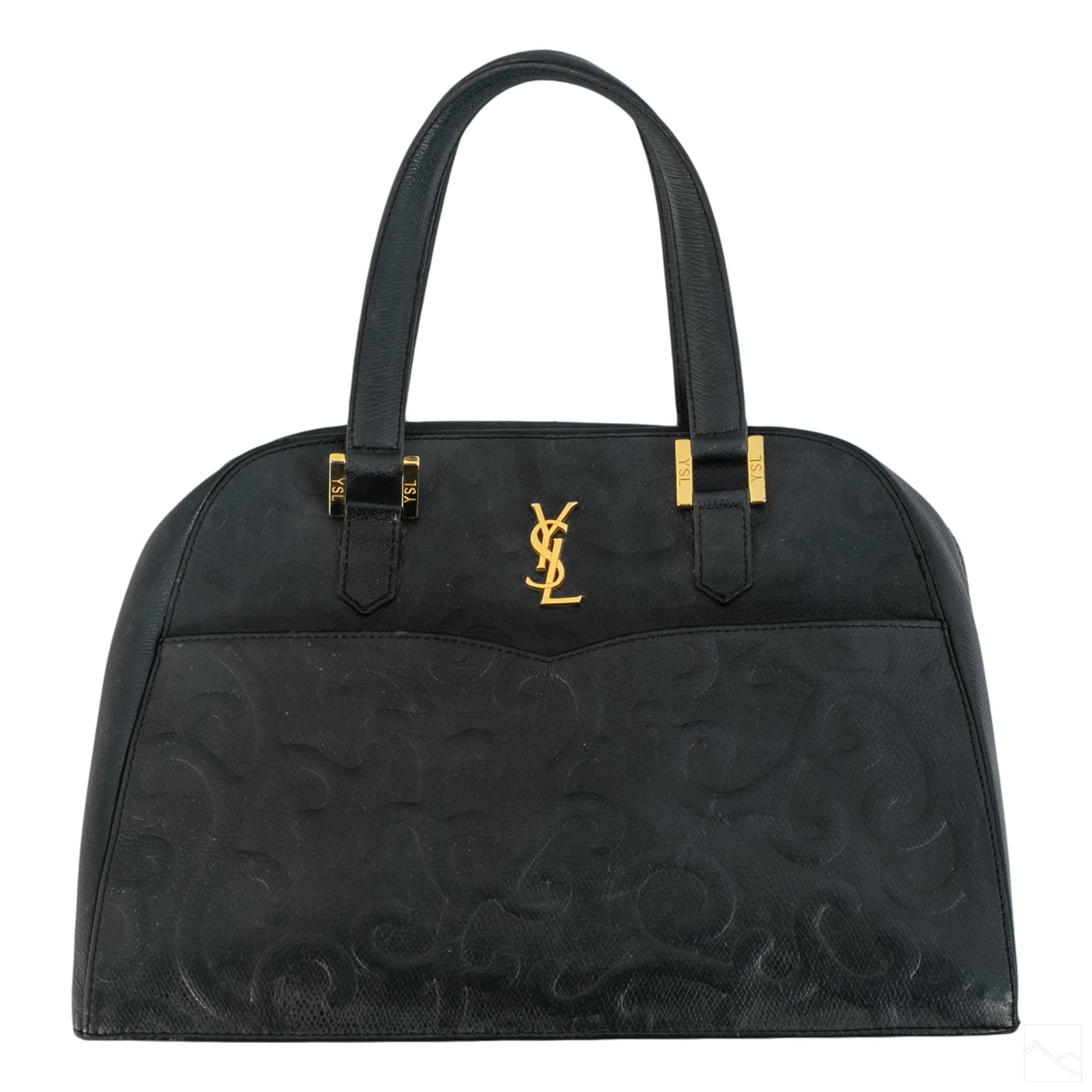 Yves Saint Laurent Designer Black Leather Handbag (1 of 6)