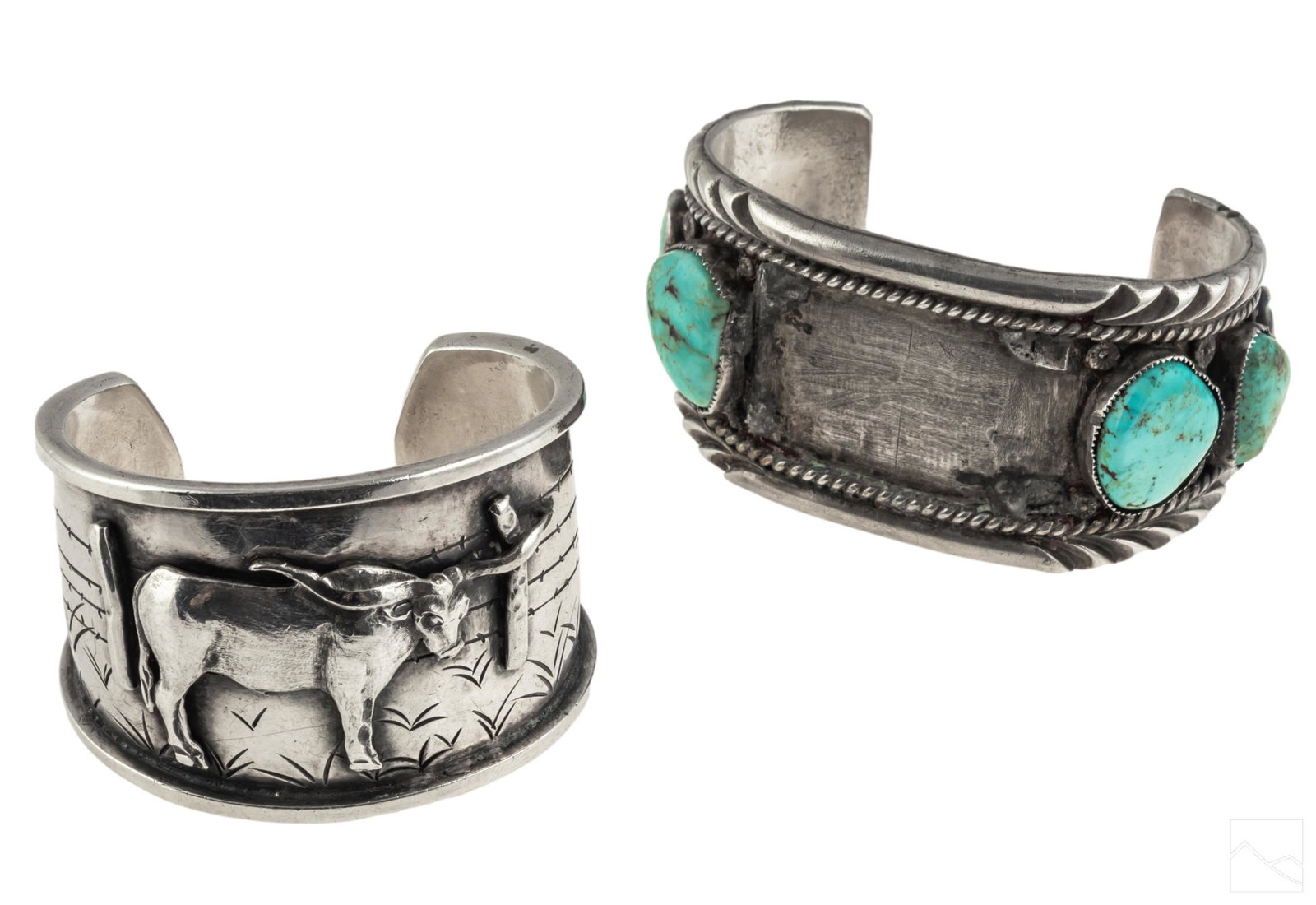 Native American 925 Sterling Silver Cuff Bracelets (1 of 8)
