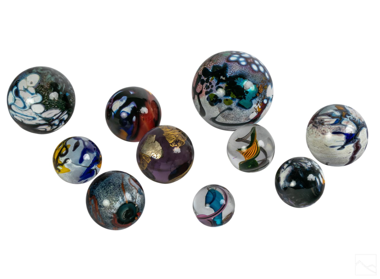 Art Glass Marble Sculpture LOT including Dick Huss (1 of 7)