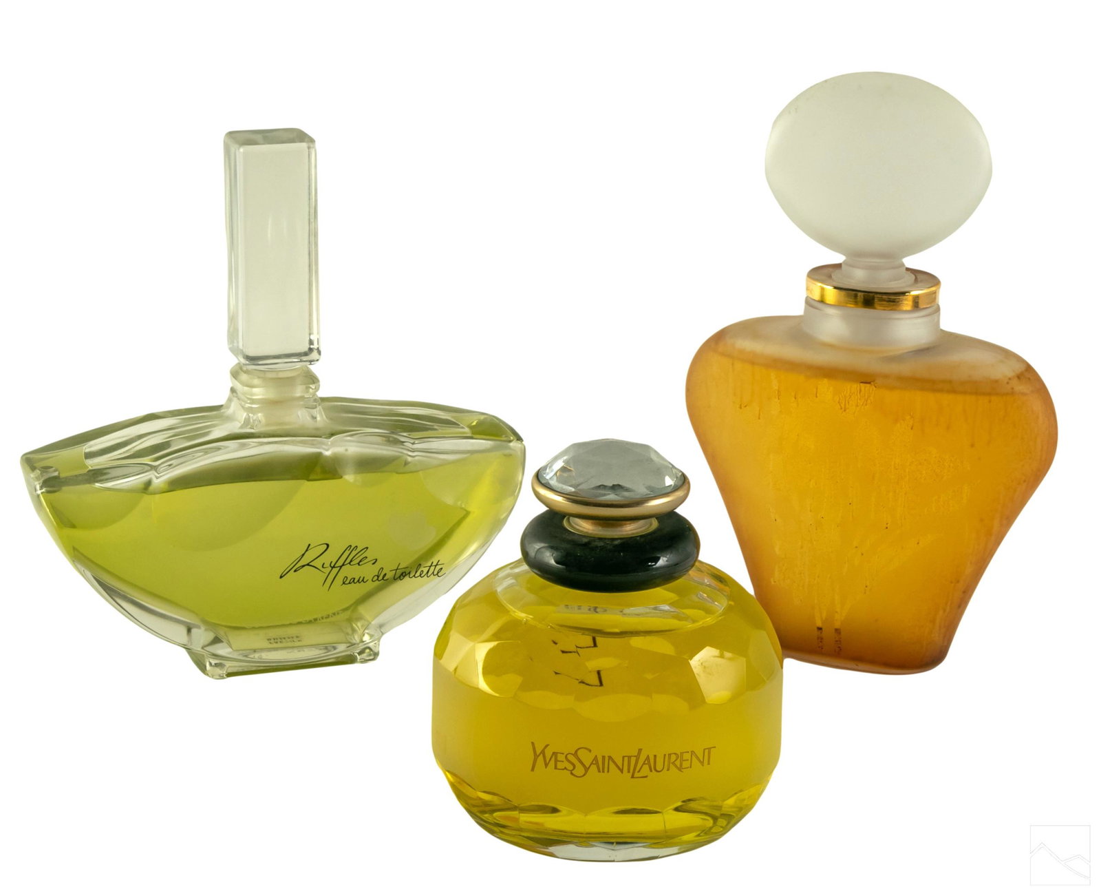 Art Glass Factice Store Display Perfume Bottle LOT (1 of 4)