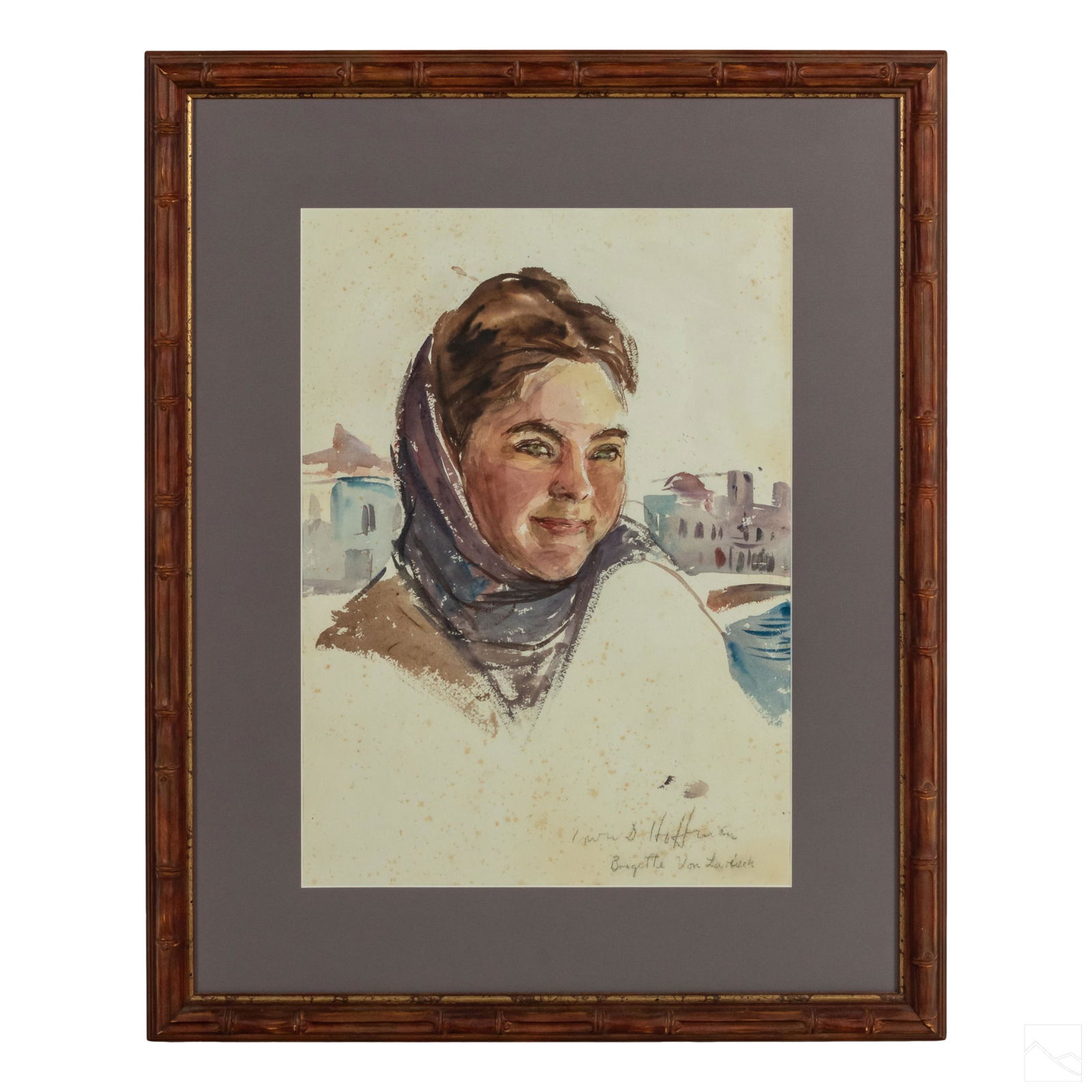 Irwin Hoffman (1901-1989) Signed Portrait Painting (1 of 4)