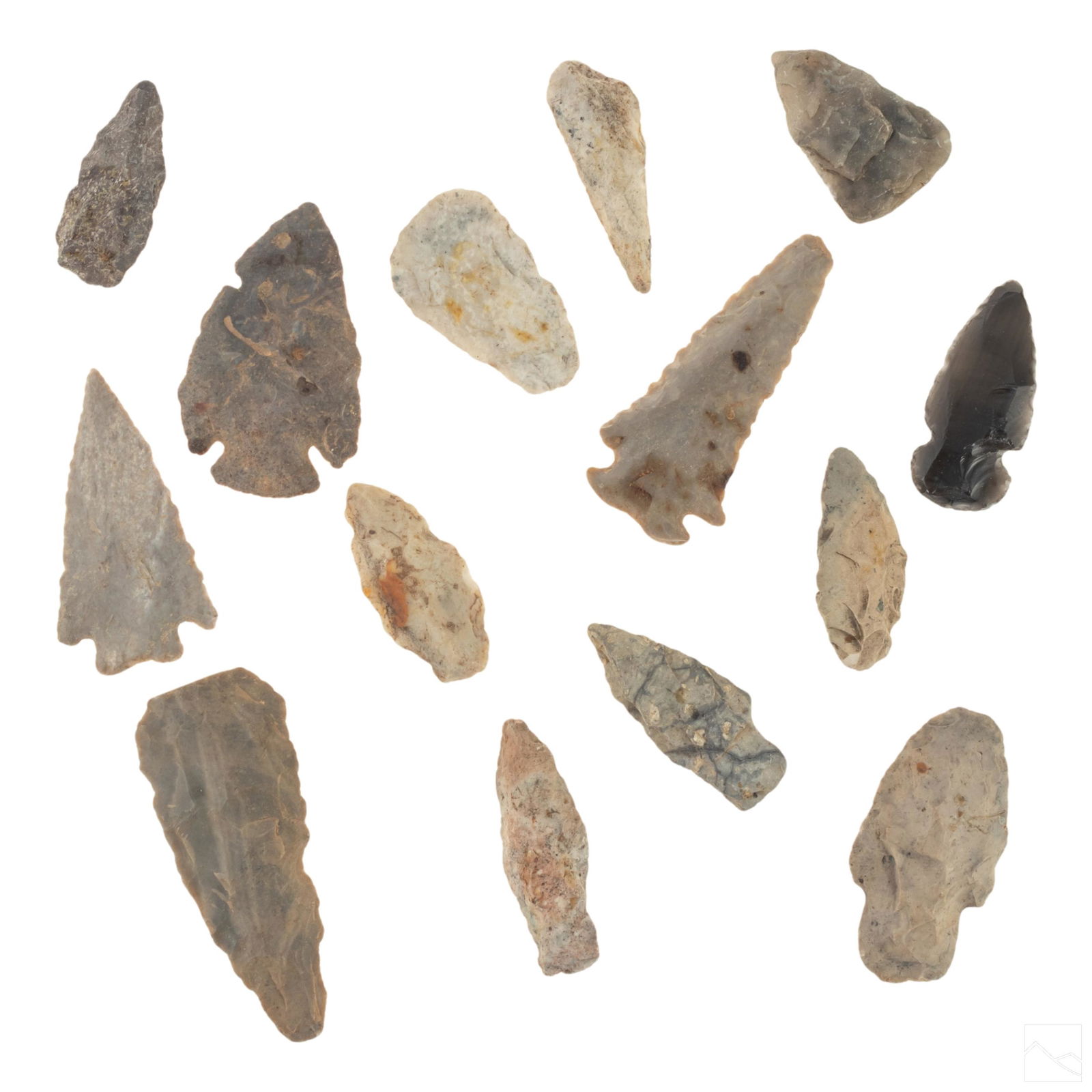Native American Stone Arrowheads & Spear Heads LOT (1 of 4)