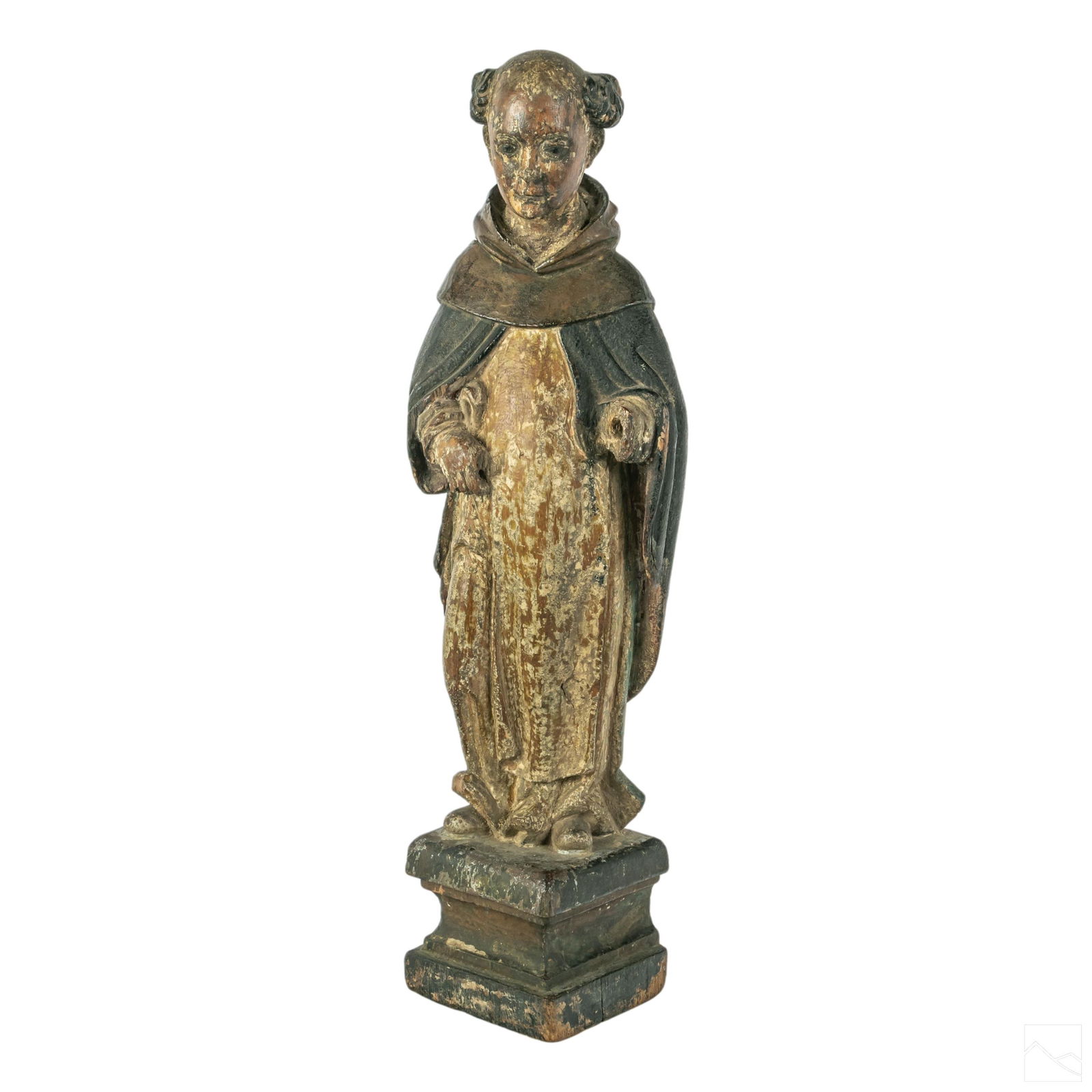 Spanish Colonial Carve Wood Santos Saint Sculpture (1 of 6)