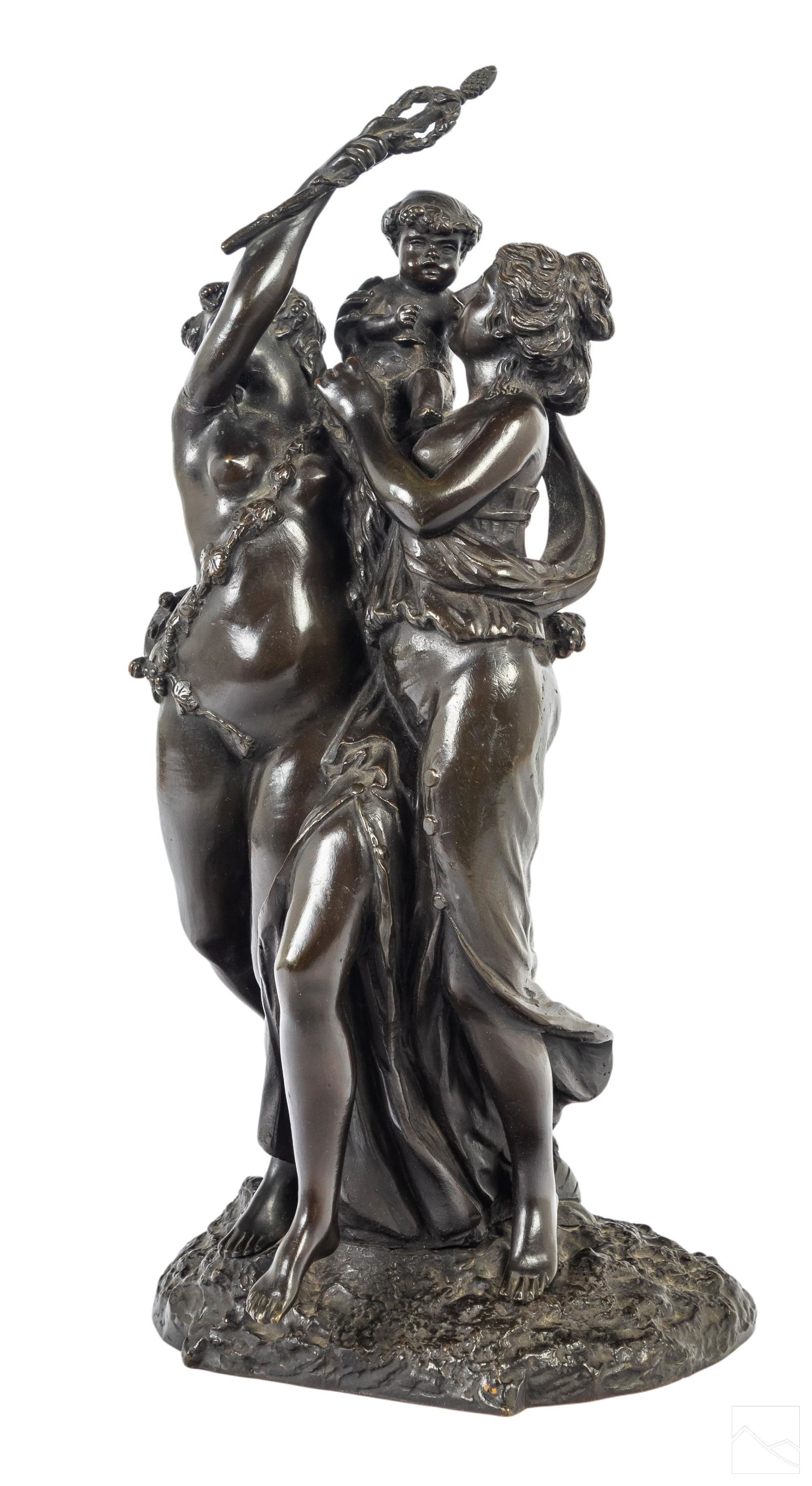 Claude Michel Clodion (1738-1814) Bronze Sculpture (1 of 6)