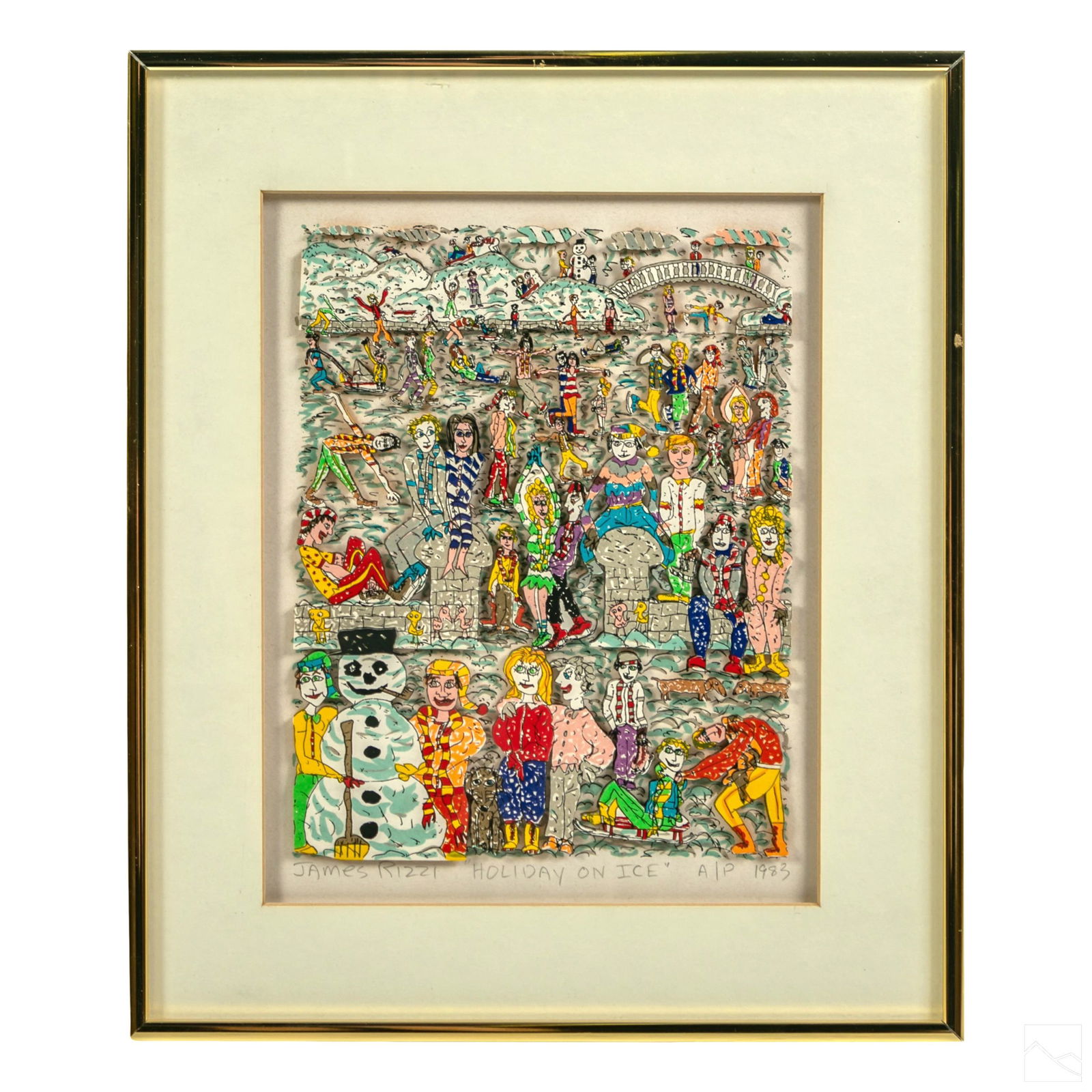 James Rizzi, Women Who Work Out, 3 D Art