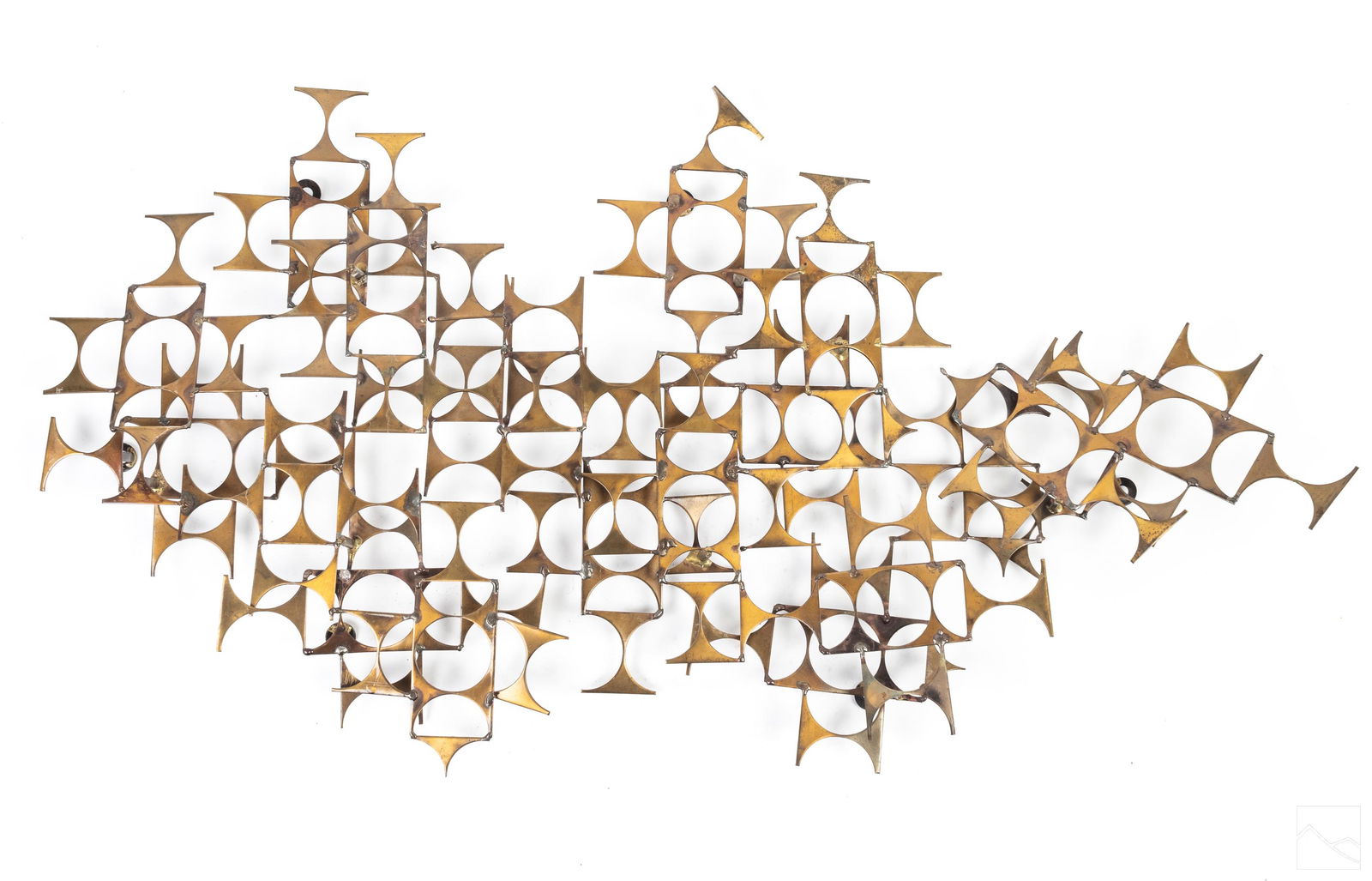 Curtis Jere Style Modern Brutalist Brass Sculpture (1 of 4)