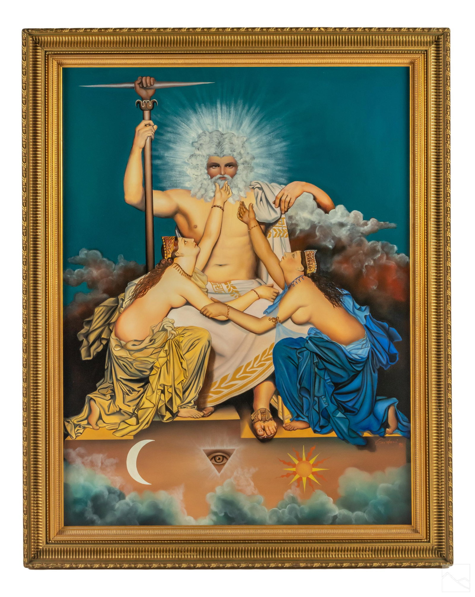 Gardani 20C. Mythological Olympus Fantasy Painting (1 of 4)