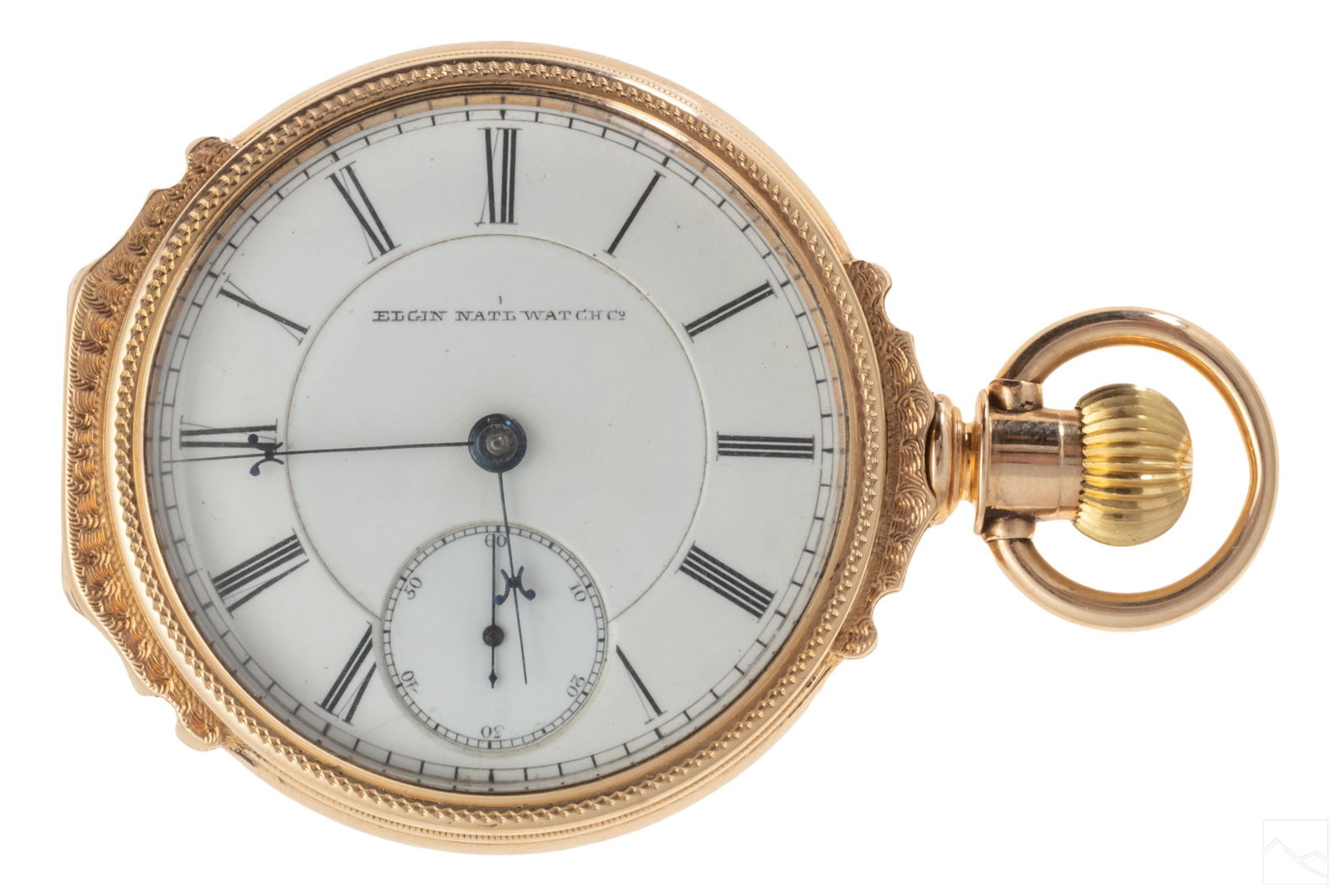 Elgin pocket watch clearance with deer on back
