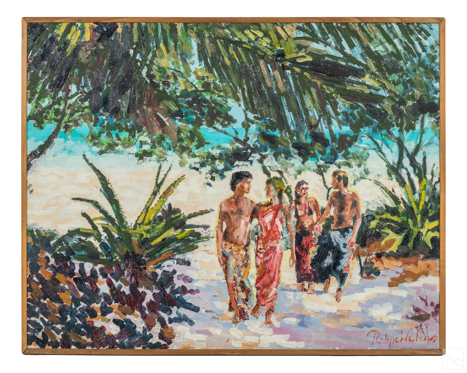 Philippe Weber 20C. Impressionist Figural Painting (1 of 4)