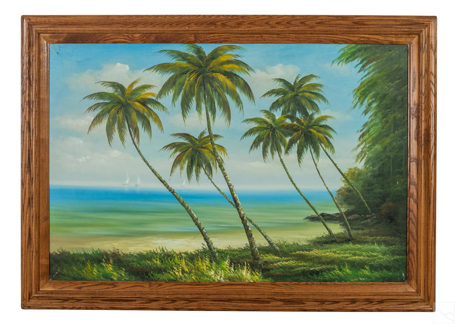 20C. Florida Highwaymen Style Landscape Painting (1 of 3)