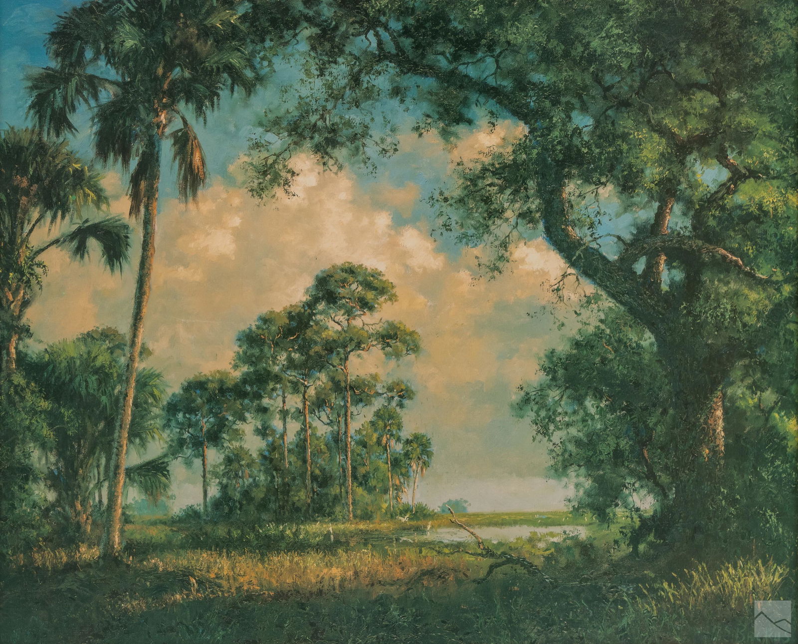 AE Beanie Backus 1906-1990 Florida Landscape Litho (1 of 5)