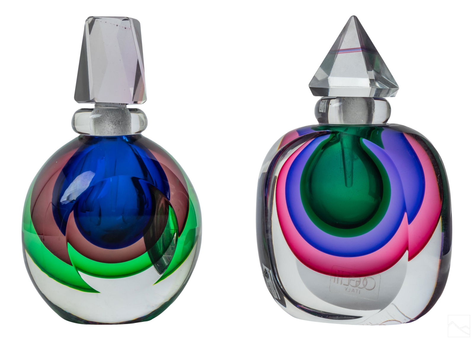 Murano Luigi Onesto Sommerso Oggetti Scent Bottles (1 of 6)