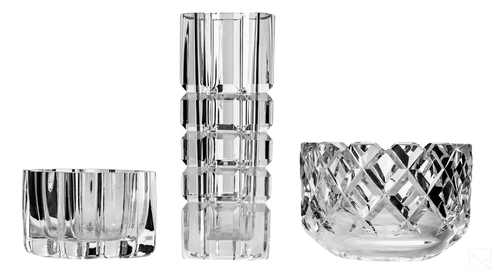 Orrefors Swedish Crystal Glass Vase Bowl Dish LOT (1 of 11)