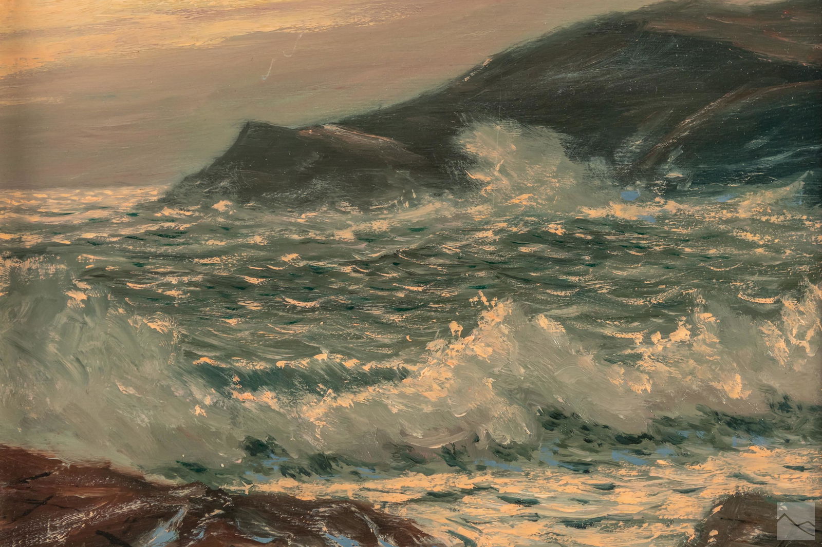 Roberts American 20c Coastal Seascape Oil Painting (1 of 4)