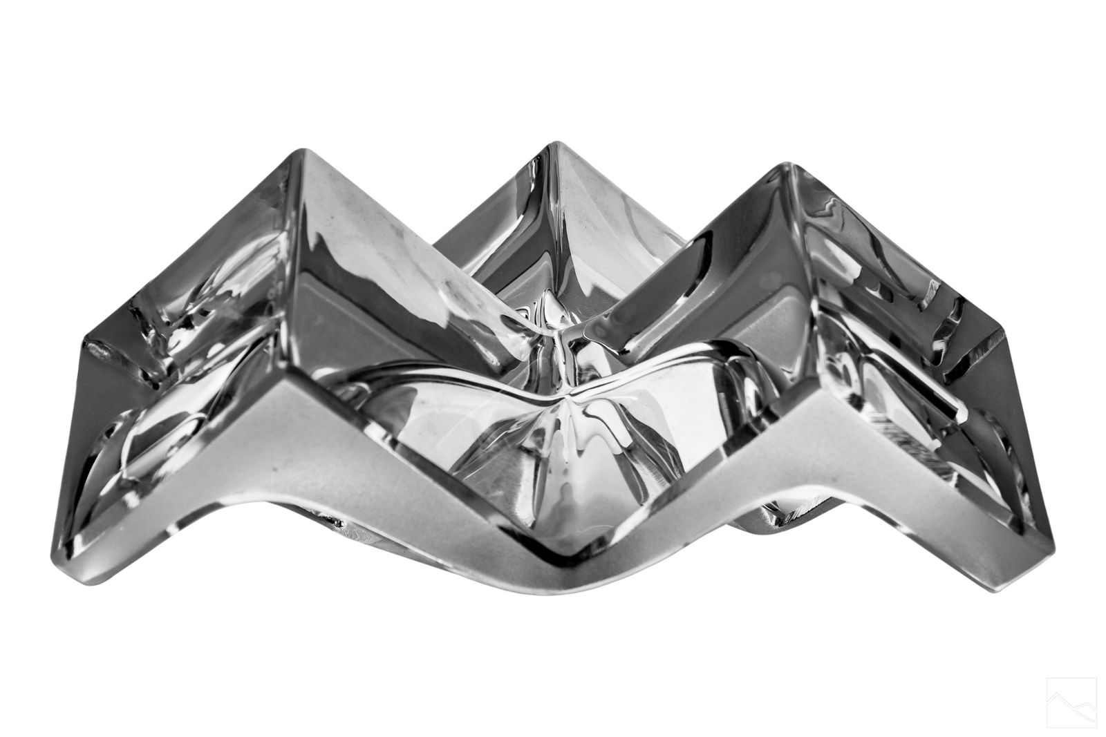 Daum French Art Crystal Abstract Ashtray Sculpture (0268) on Jan 26