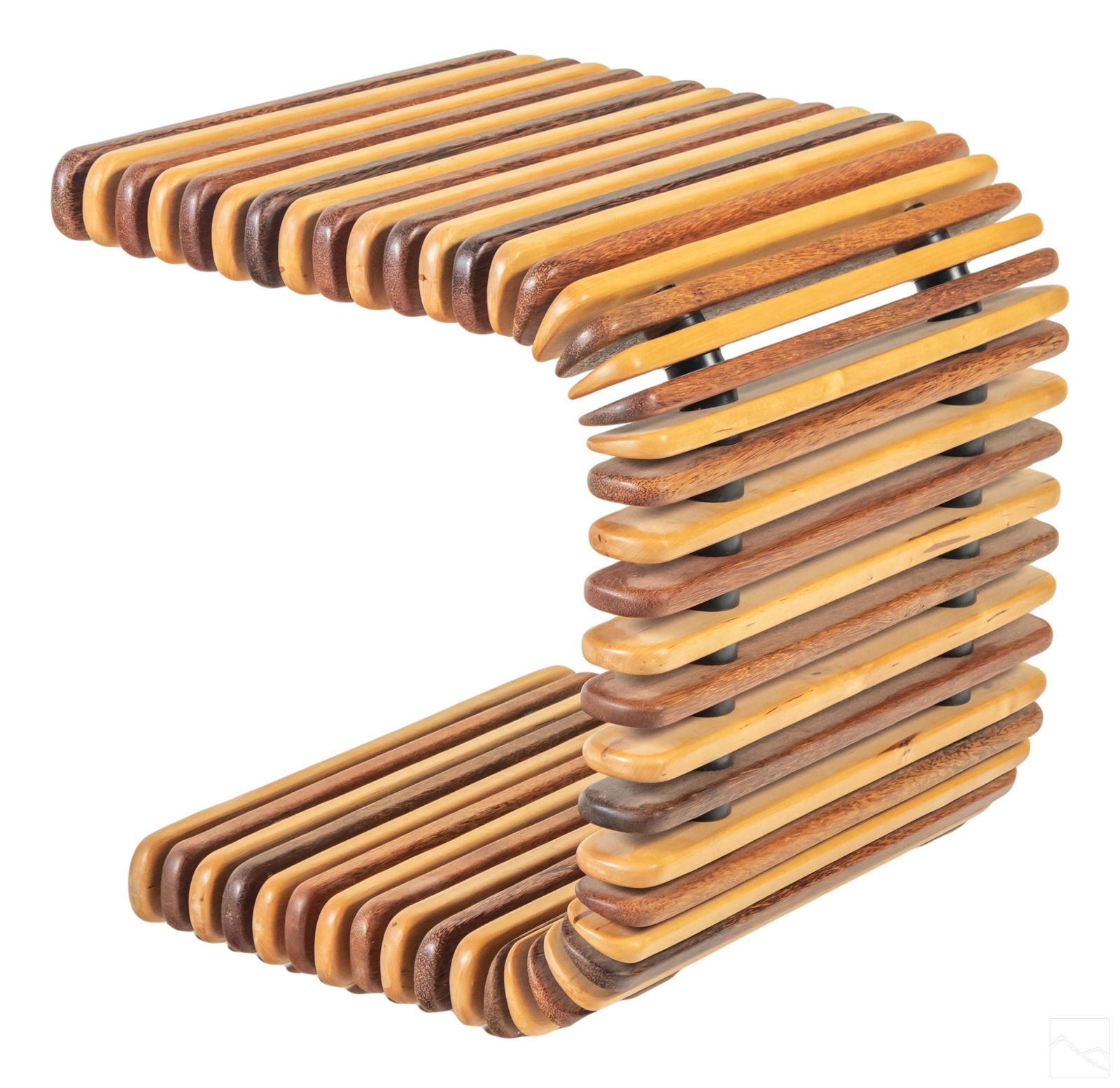 Pacific Green Co. Modern Luxor Palmwood Side Table (1 of 5)