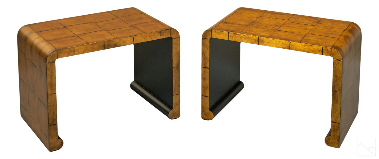Bolier & Co. Gold Leaf Curve Stools for Decca Home (1 of 6)