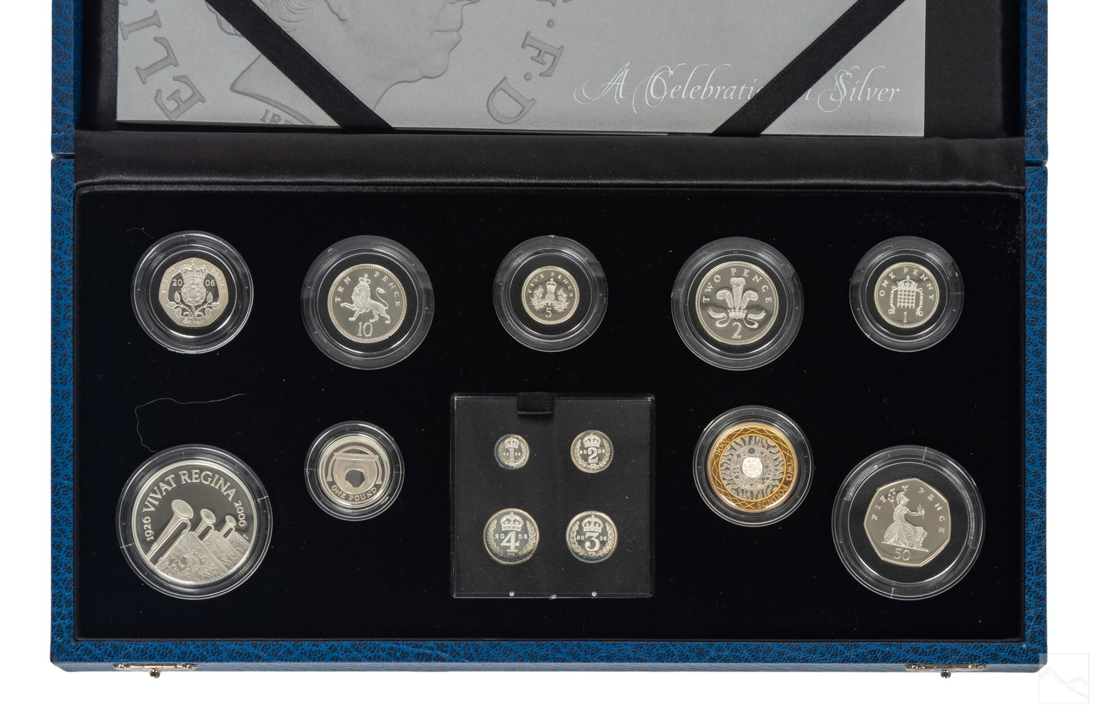 Royal Mint Queens 80th Birthday Boxed Silver Coin (1 of 4)