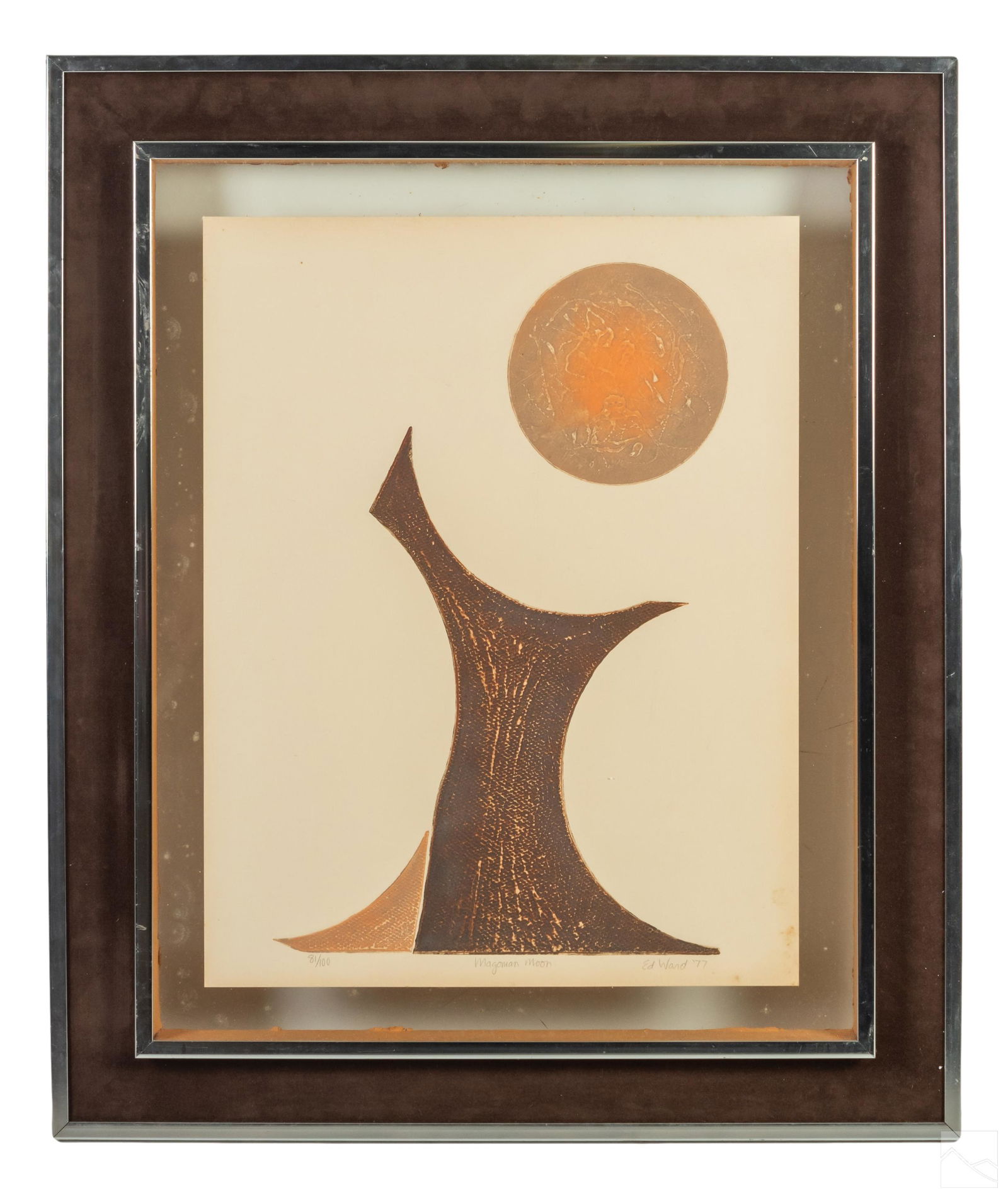 Edward W. Ward 1907-1977 Moon MCM LE Color Etching (1 of 5)