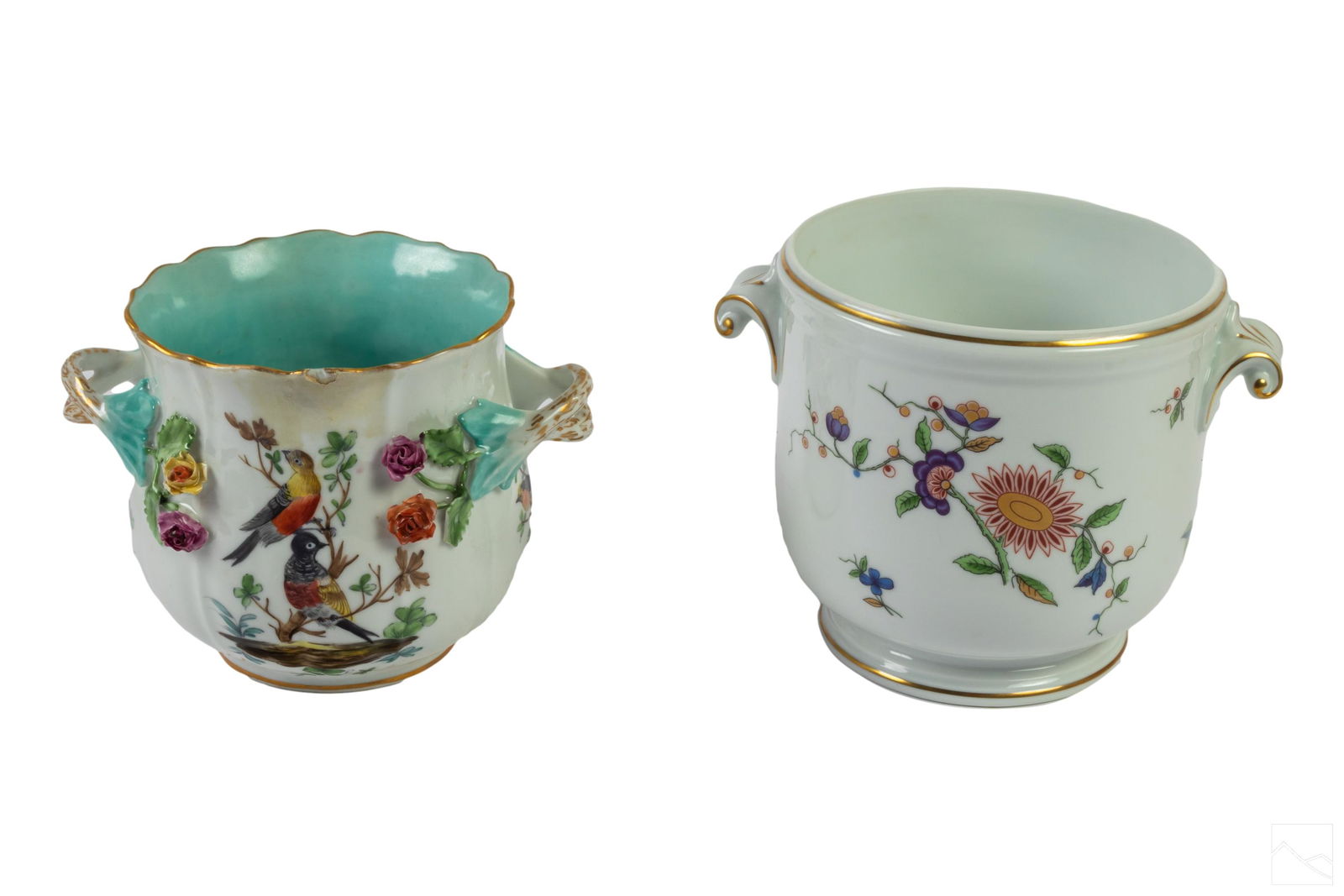 19C Meissen & Richard Ginori Porcelain Cache Pots (1 of 7)