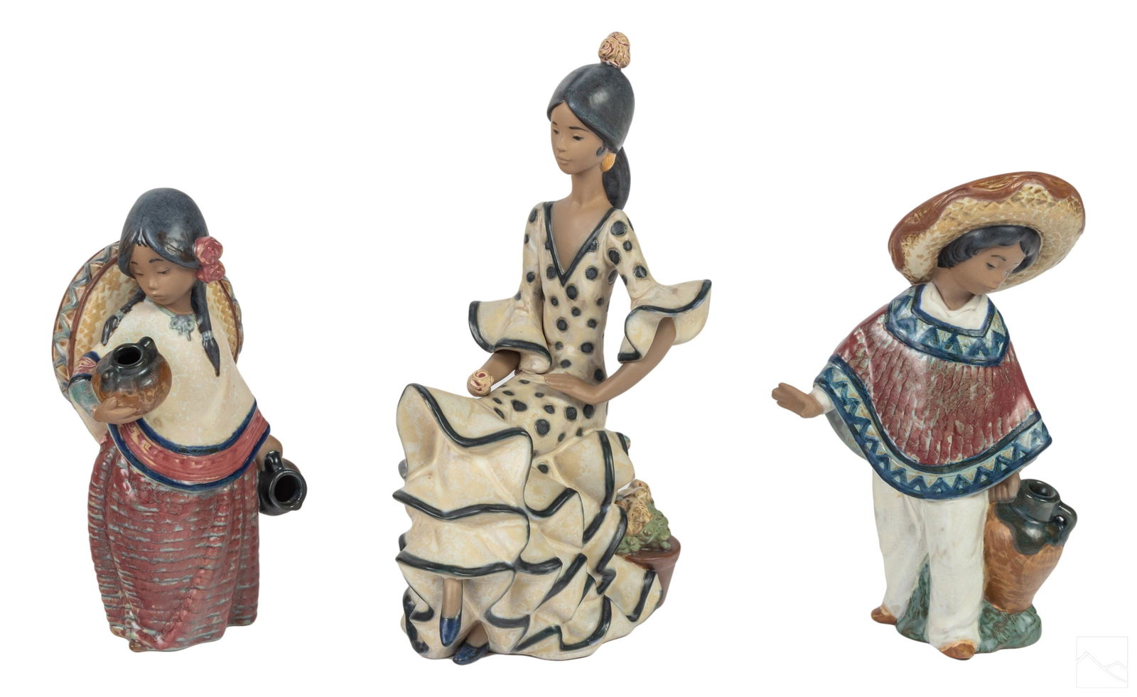 Lladro Porcelain Gres Matte Finish Figurines LOT (1 of 4)