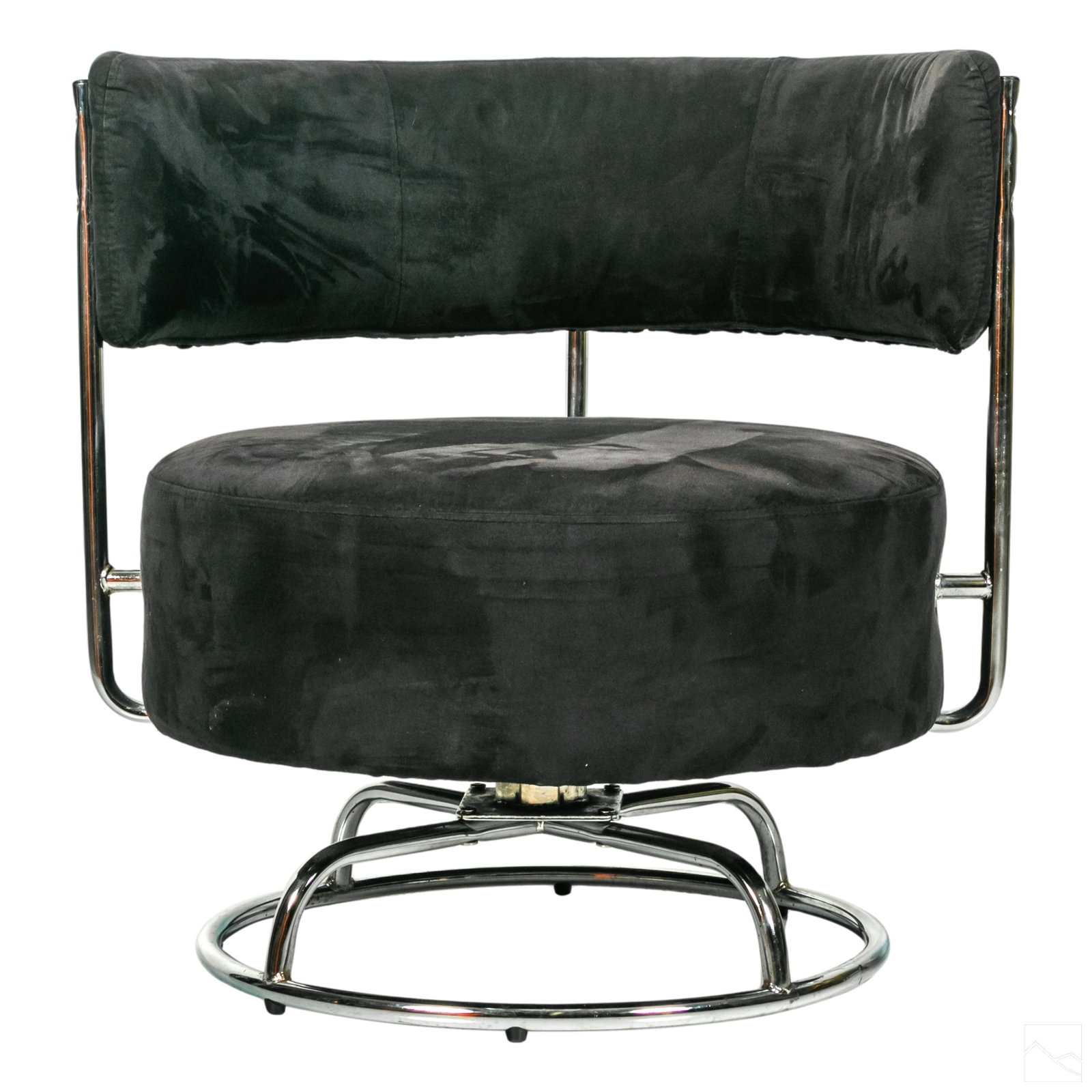 Modern Barrel Swivel Chair style of Milo Baughman (1 of 5)