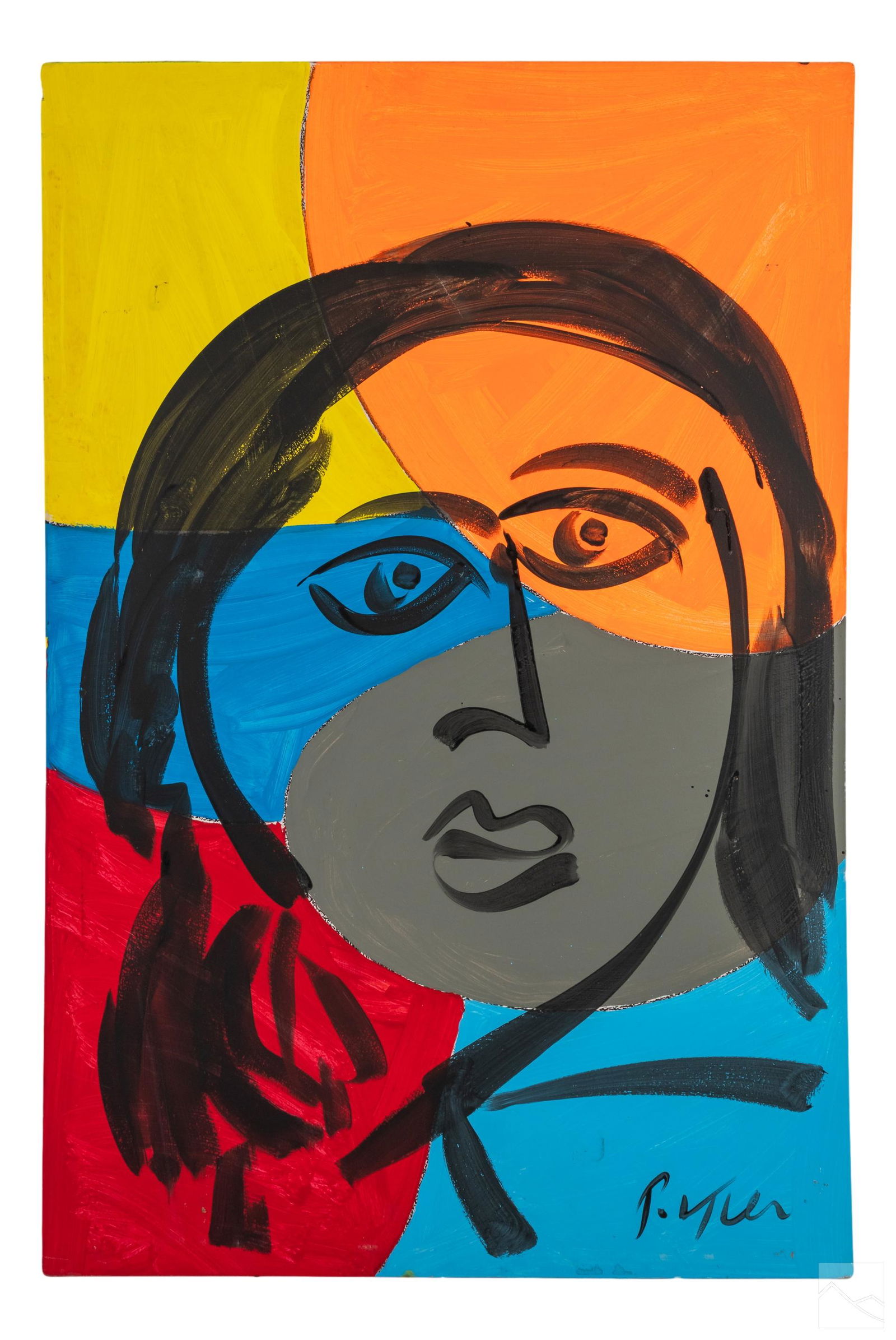 Peter Keil (b.1942) Neo Expressionism Oil Painting (1 of 4)